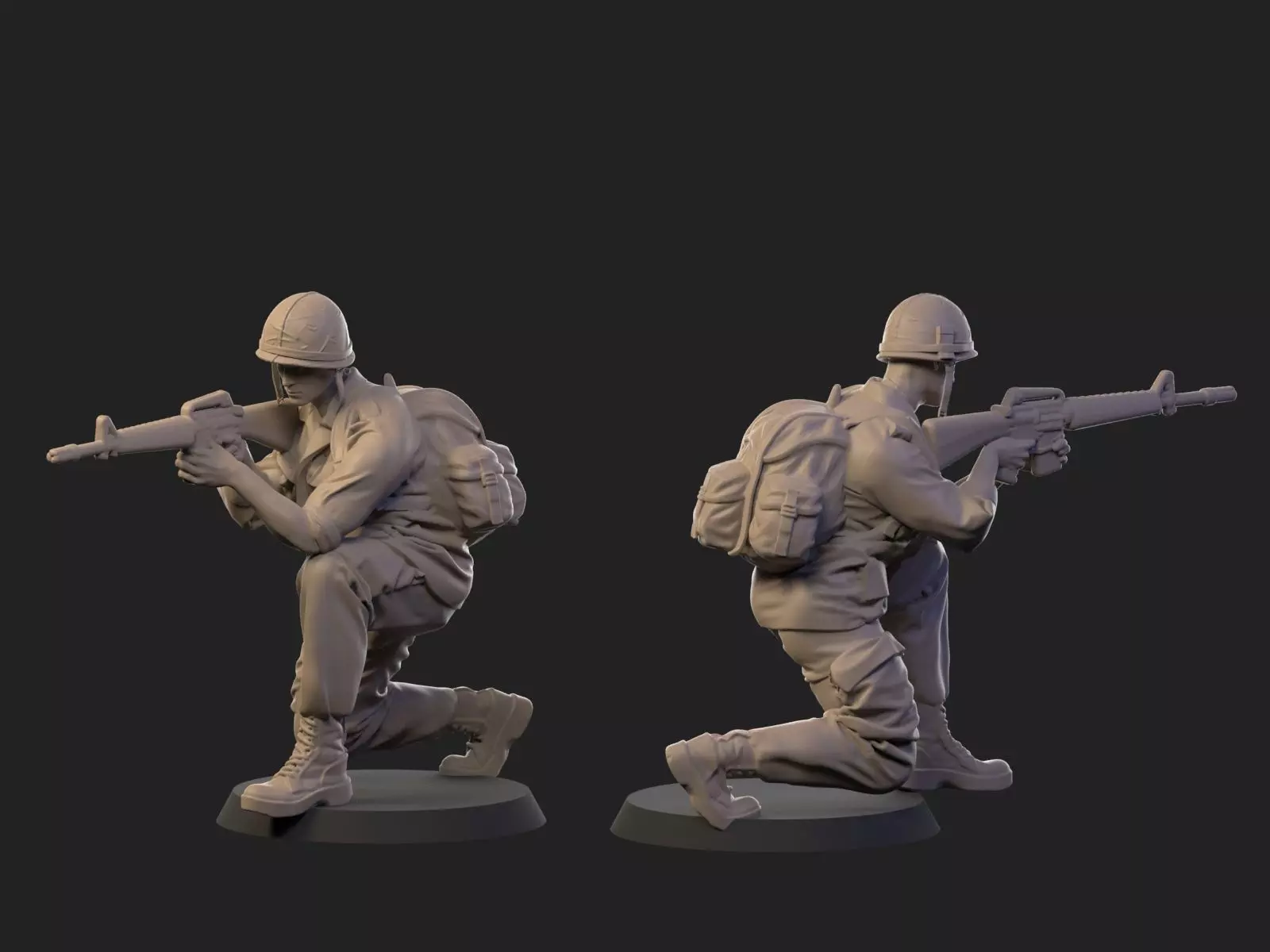 USA Vietnam Soldier 8 3D print model_0