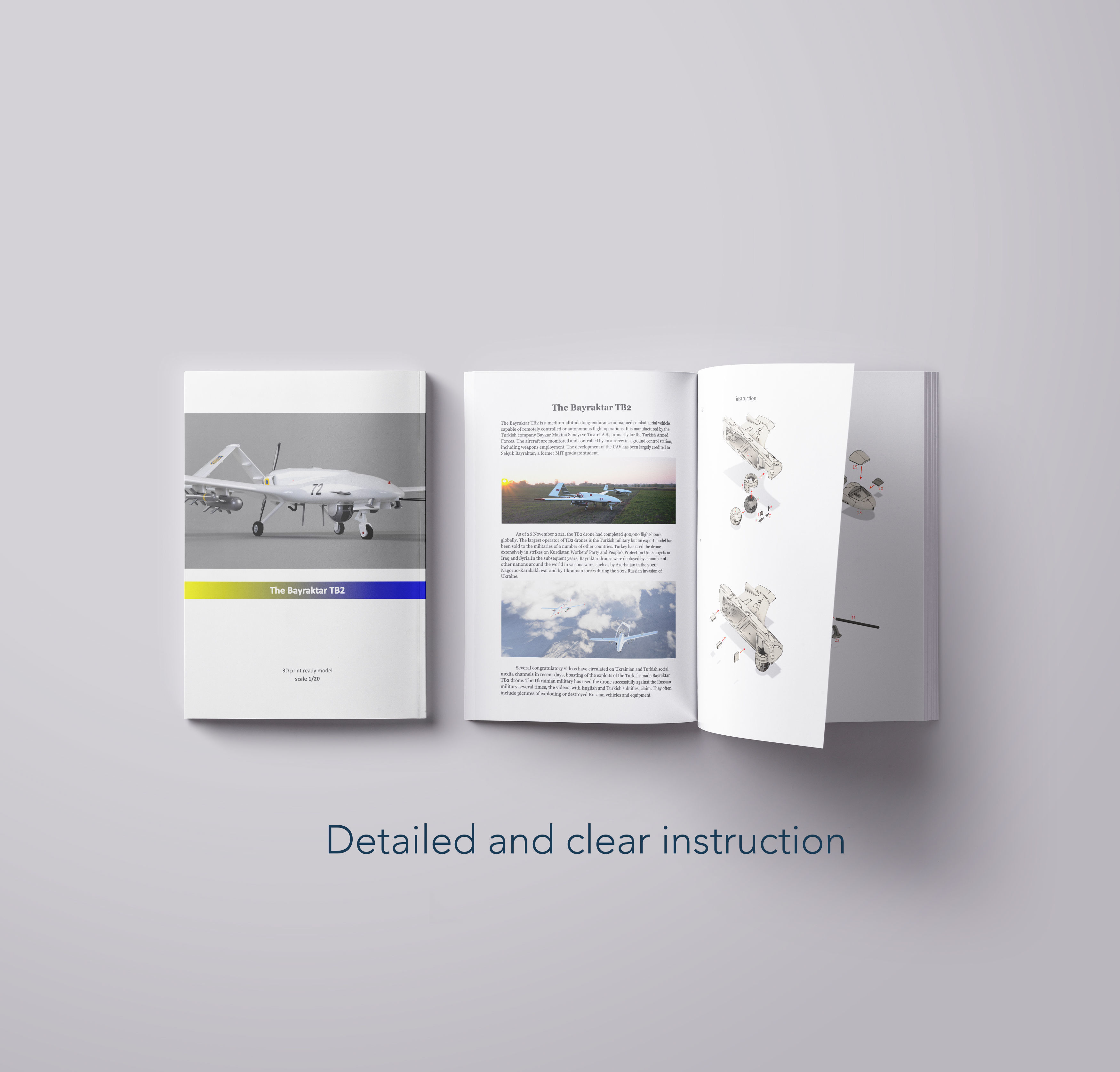 Baykar Bayraktar TB-2 HIGH QUALITY 3D PRINT MODEL 3D print model_2