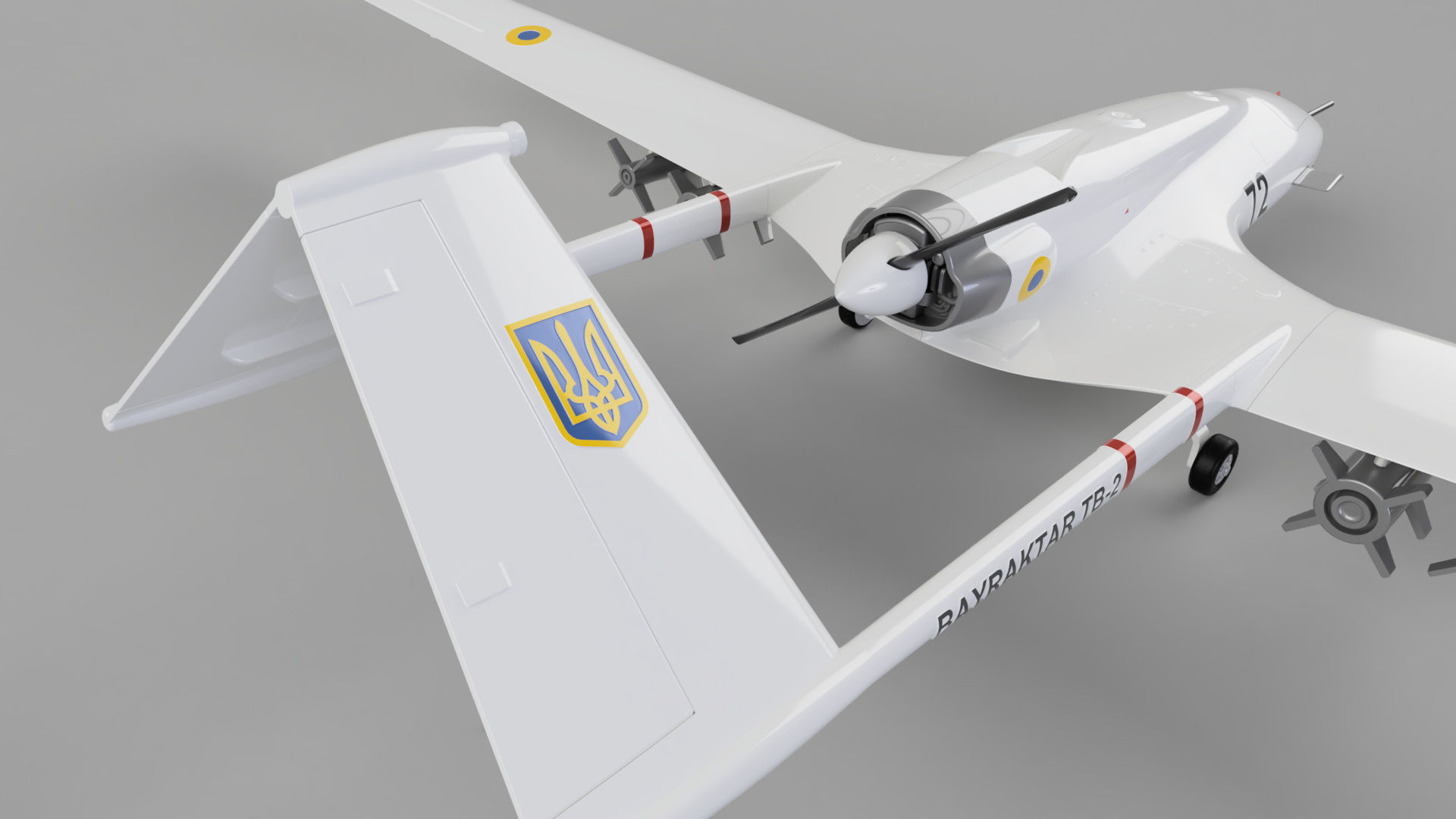 Baykar Bayraktar TB-2 HIGH QUALITY 3D PRINT MODEL 3D print model_14