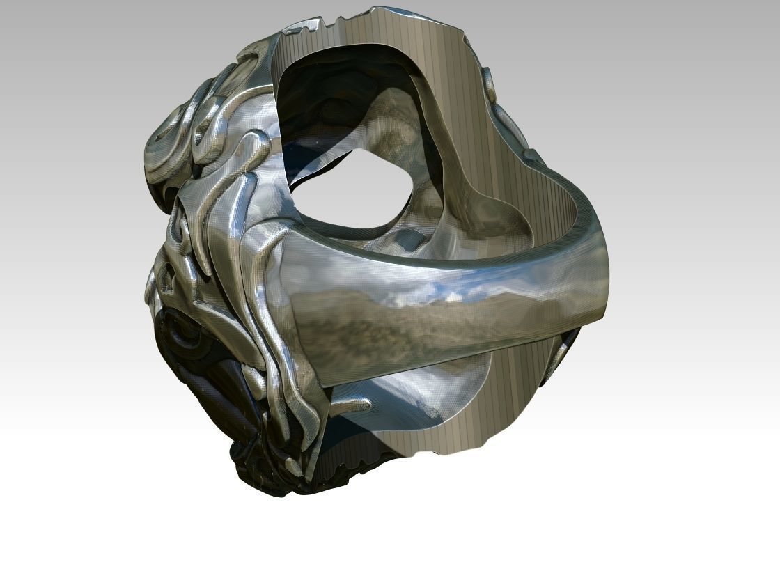 Tiger Ring 3D print model_3