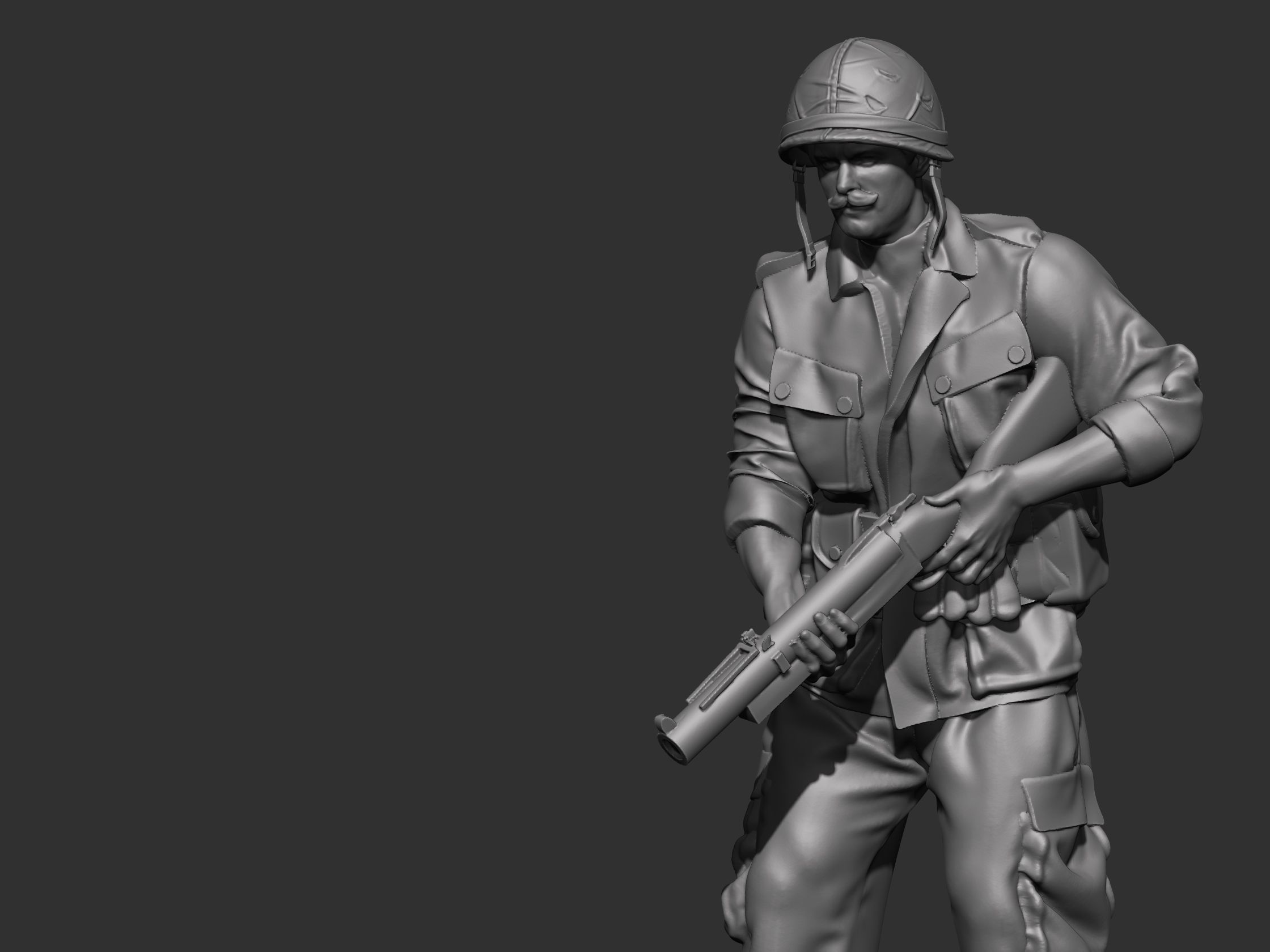 USA Vietnam Soldier 9 3D print model_9