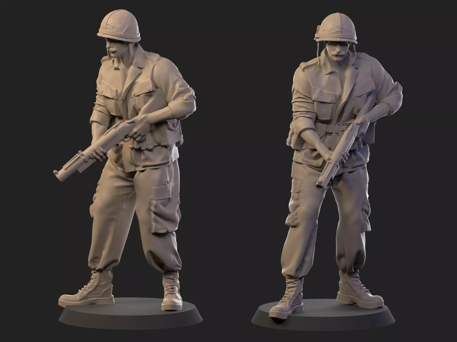 USA Vietnam Soldier 9 3D print model_0
