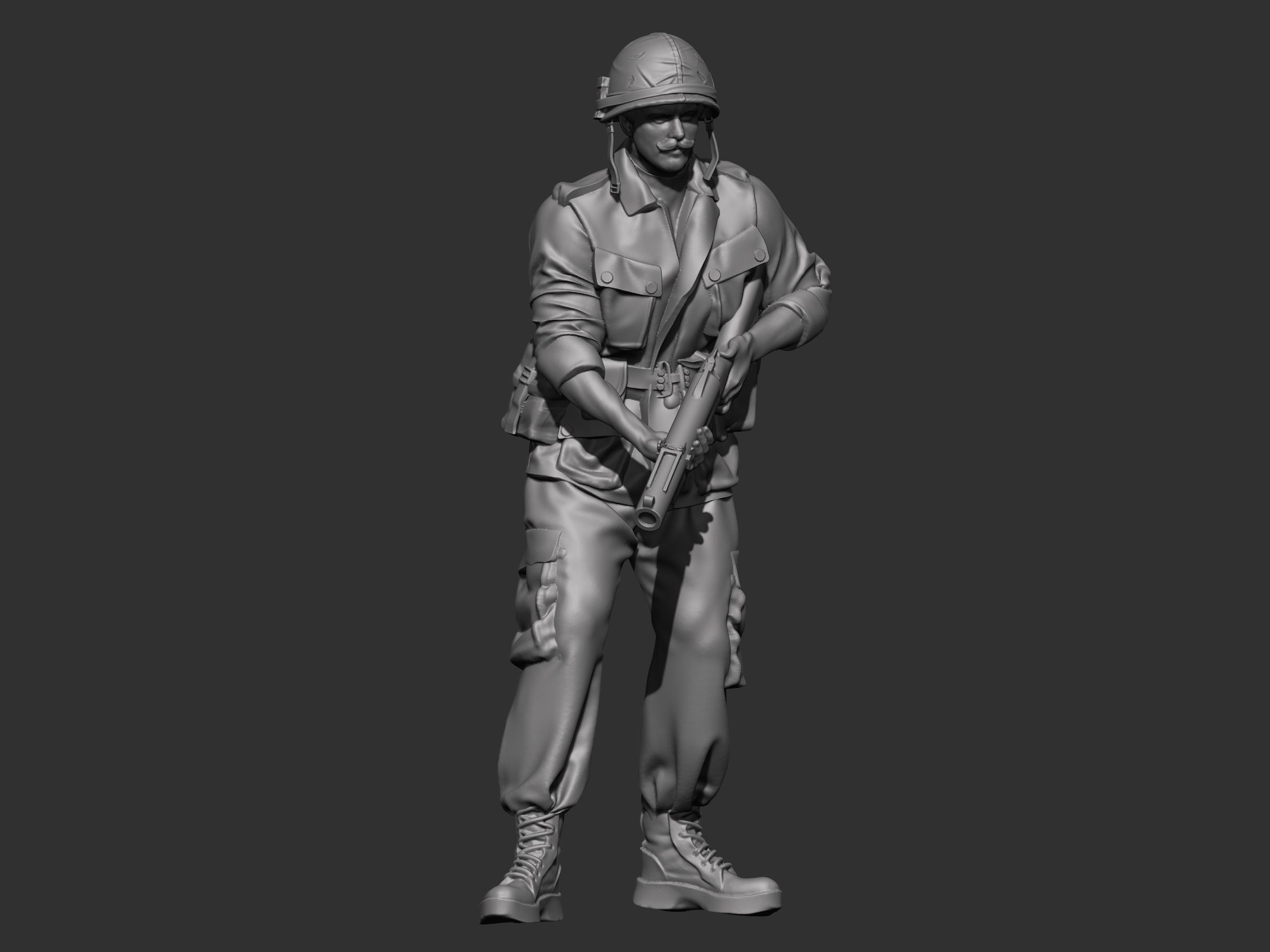 USA Vietnam Soldier 9 3D print model_1
