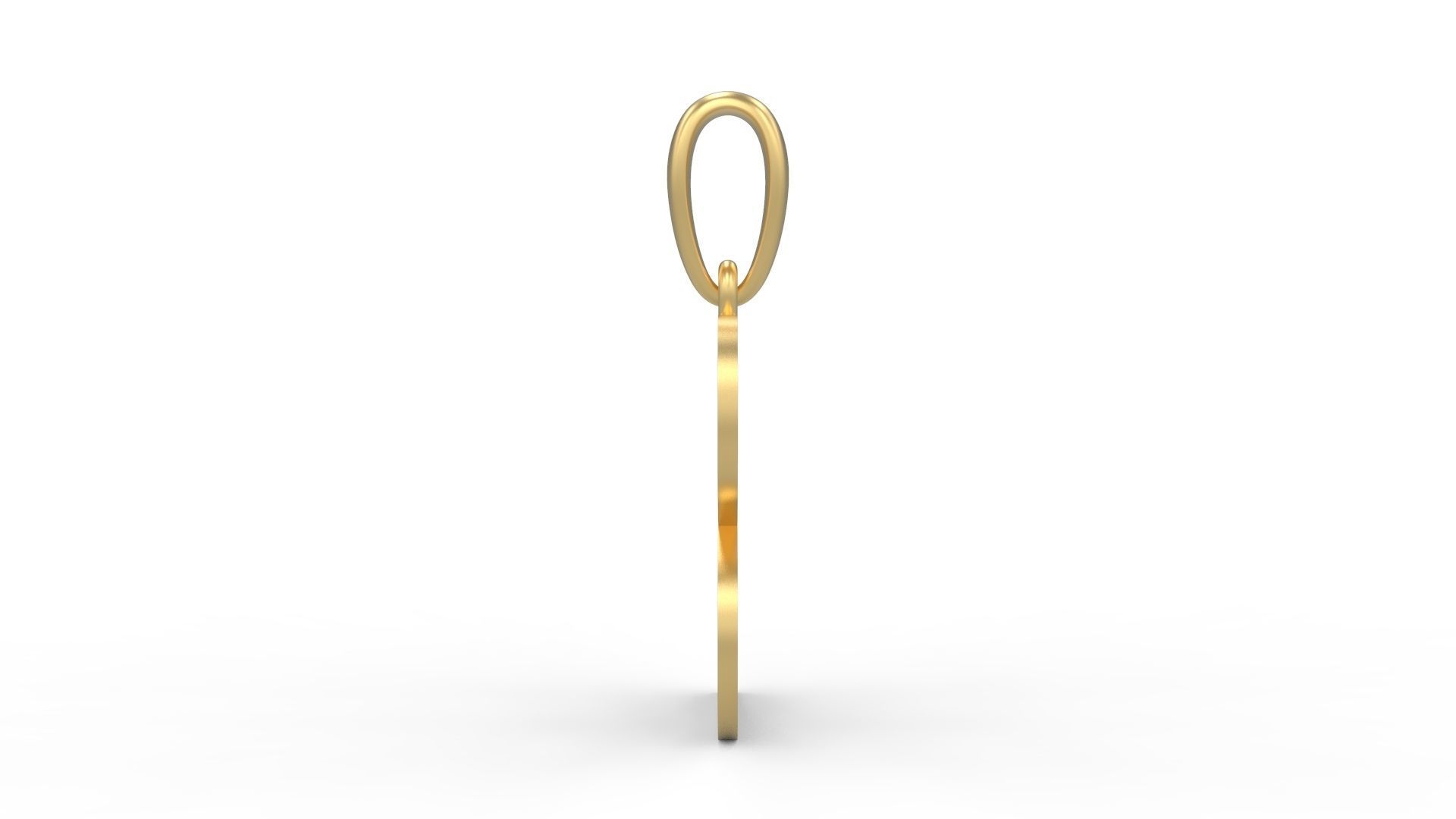 Initial Letters Pendant Cempaka Reguler B 3D print model_2