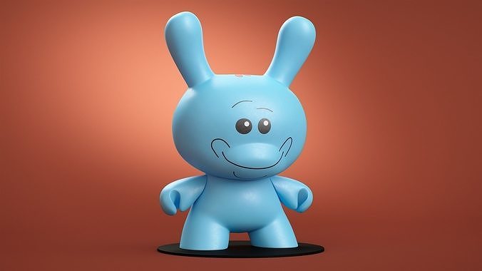 Kidrobot Rick and Morty Mr Meseeks 8 inch Dunny 3D model