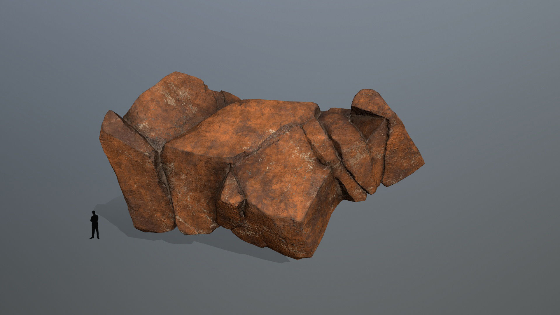 desert rocks  Low-poly 3D model_10