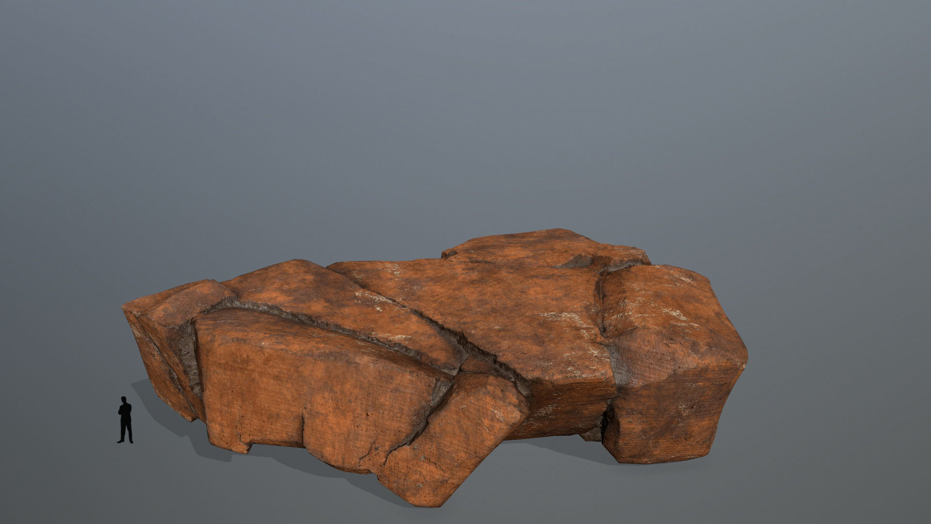 desert rocks  Low-poly 3D model_7