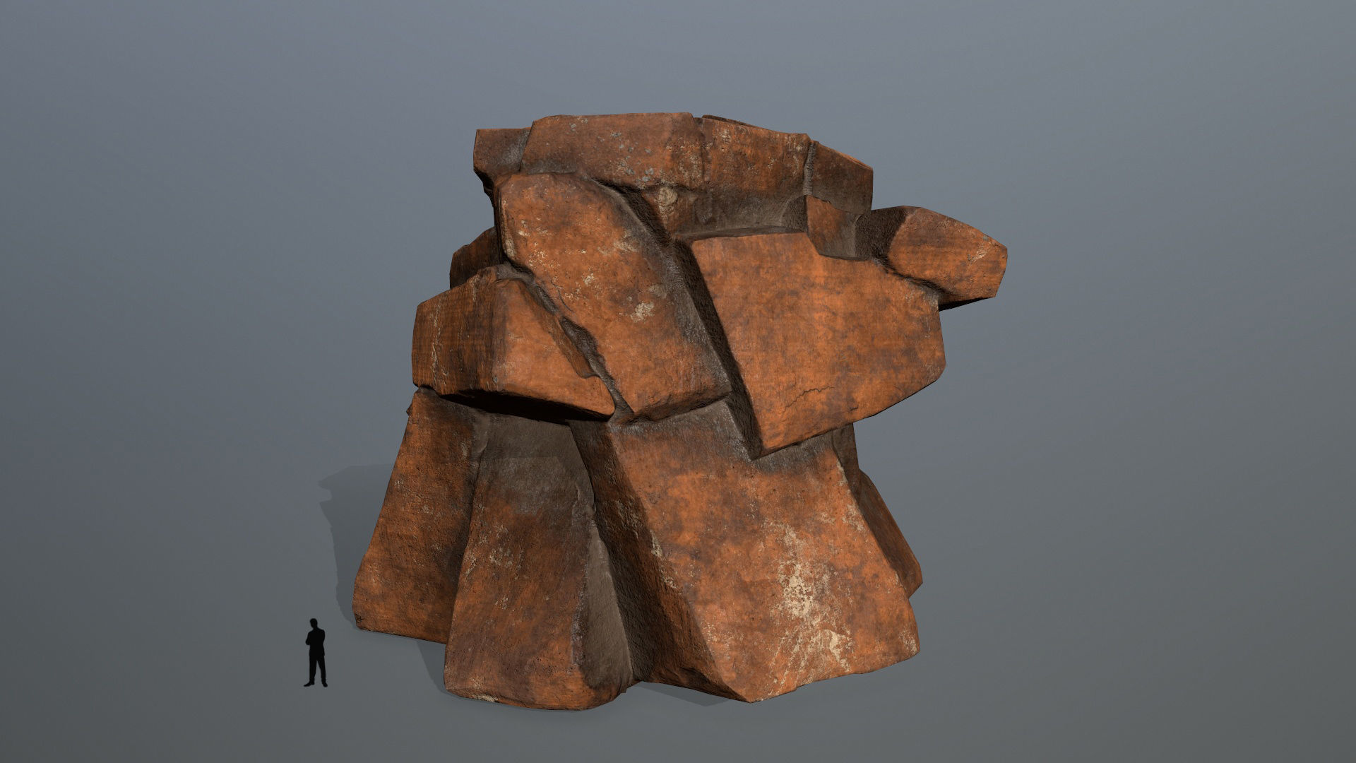 desert rocks  Low-poly 3D model_5