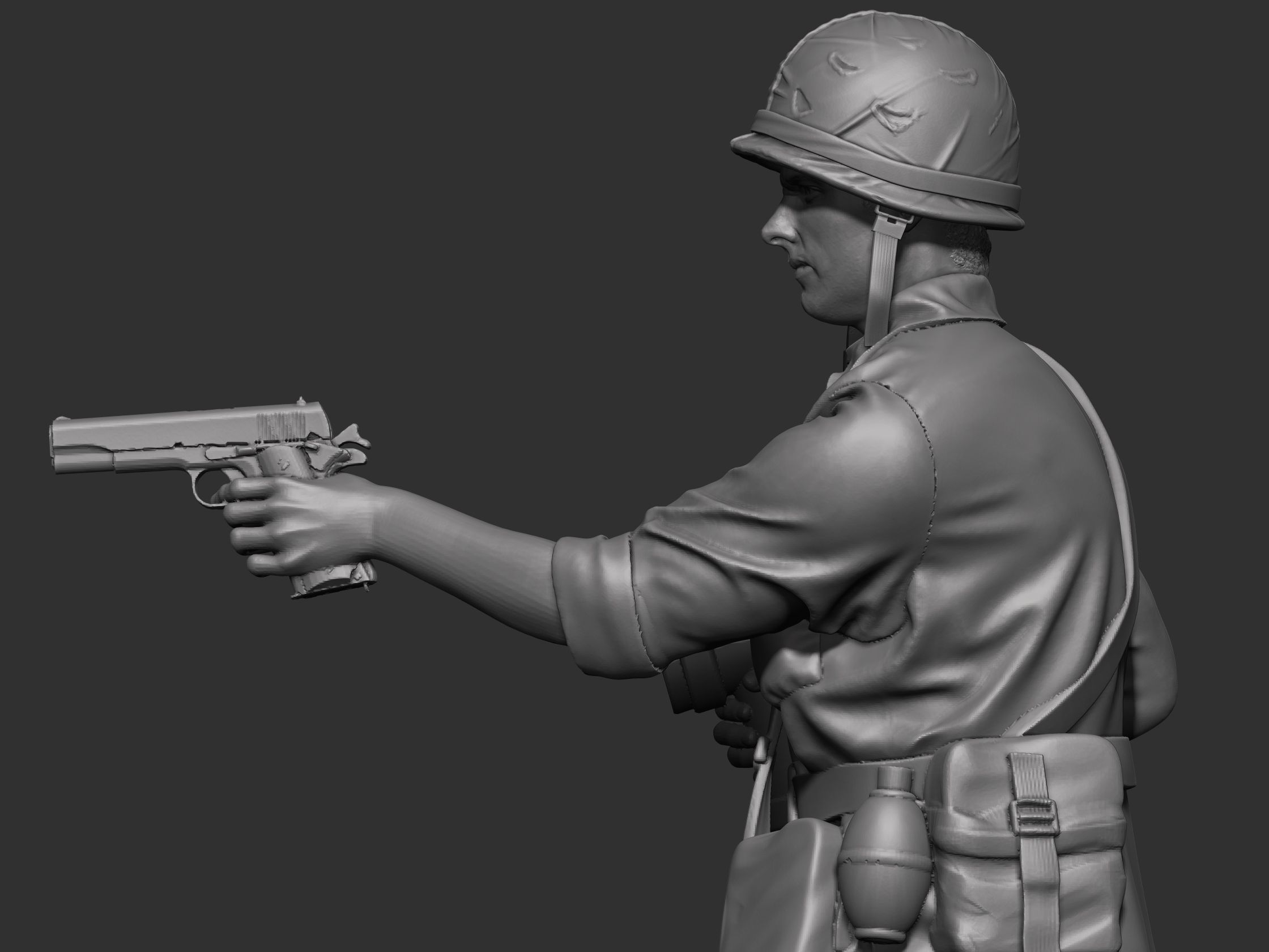 Tunnel rat  USA Vietnam 3D print model_11