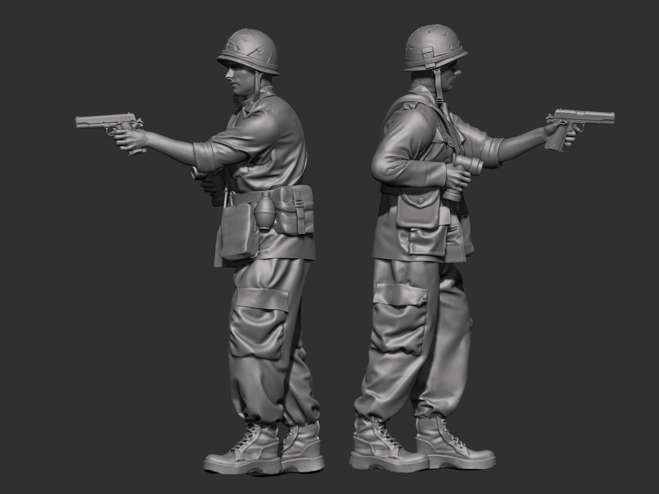 Tunnel rat  USA Vietnam 3D print model_1