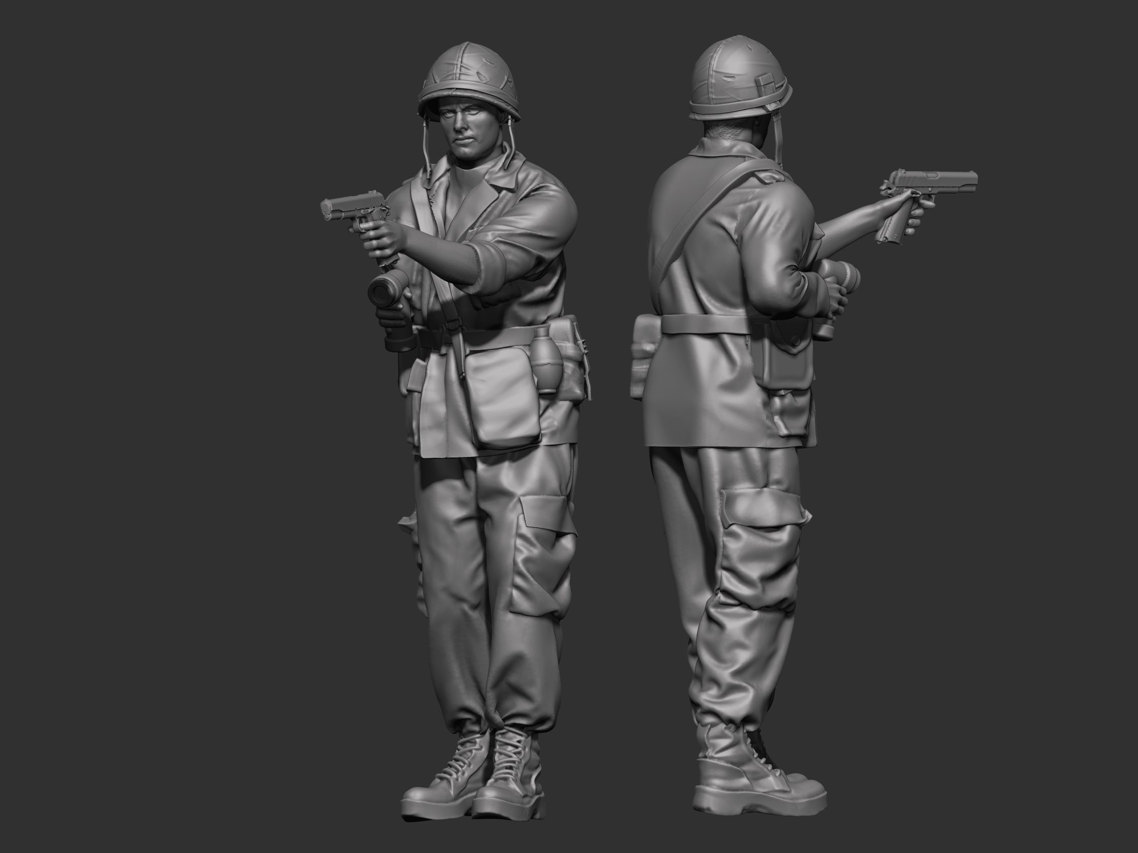 Tunnel rat  USA Vietnam 3D print model_6