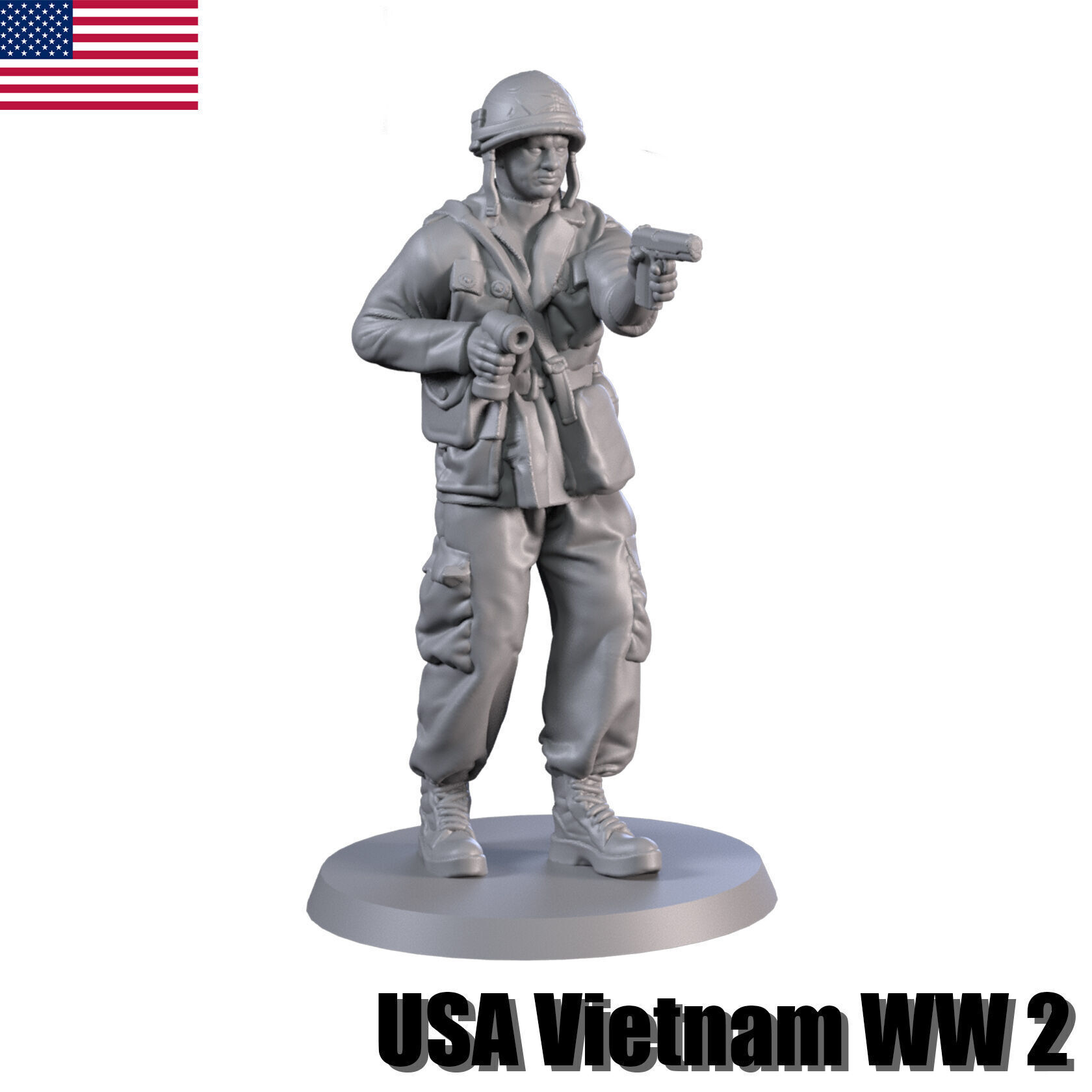 Tunnel rat  USA Vietnam 3D print model_22