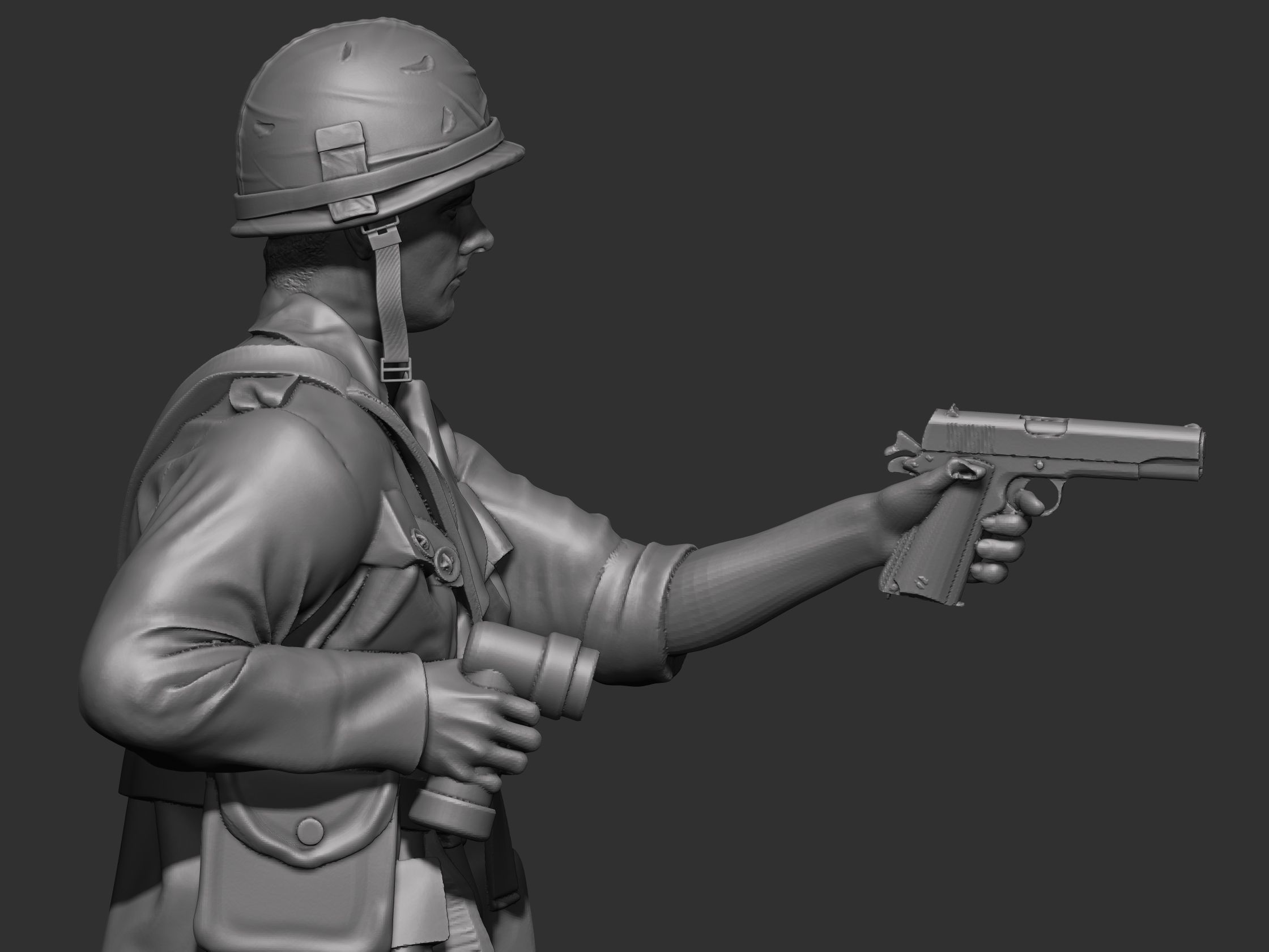 Tunnel rat  USA Vietnam 3D print model_2