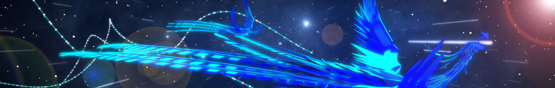 Ice blue phoenix phoenix blue demon ji dance scene 3D model_3