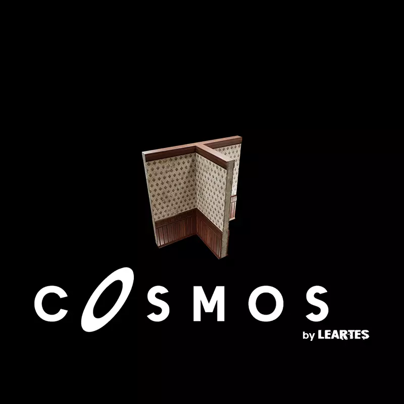 Vintage Module Interior T Low-poly 3D model_0