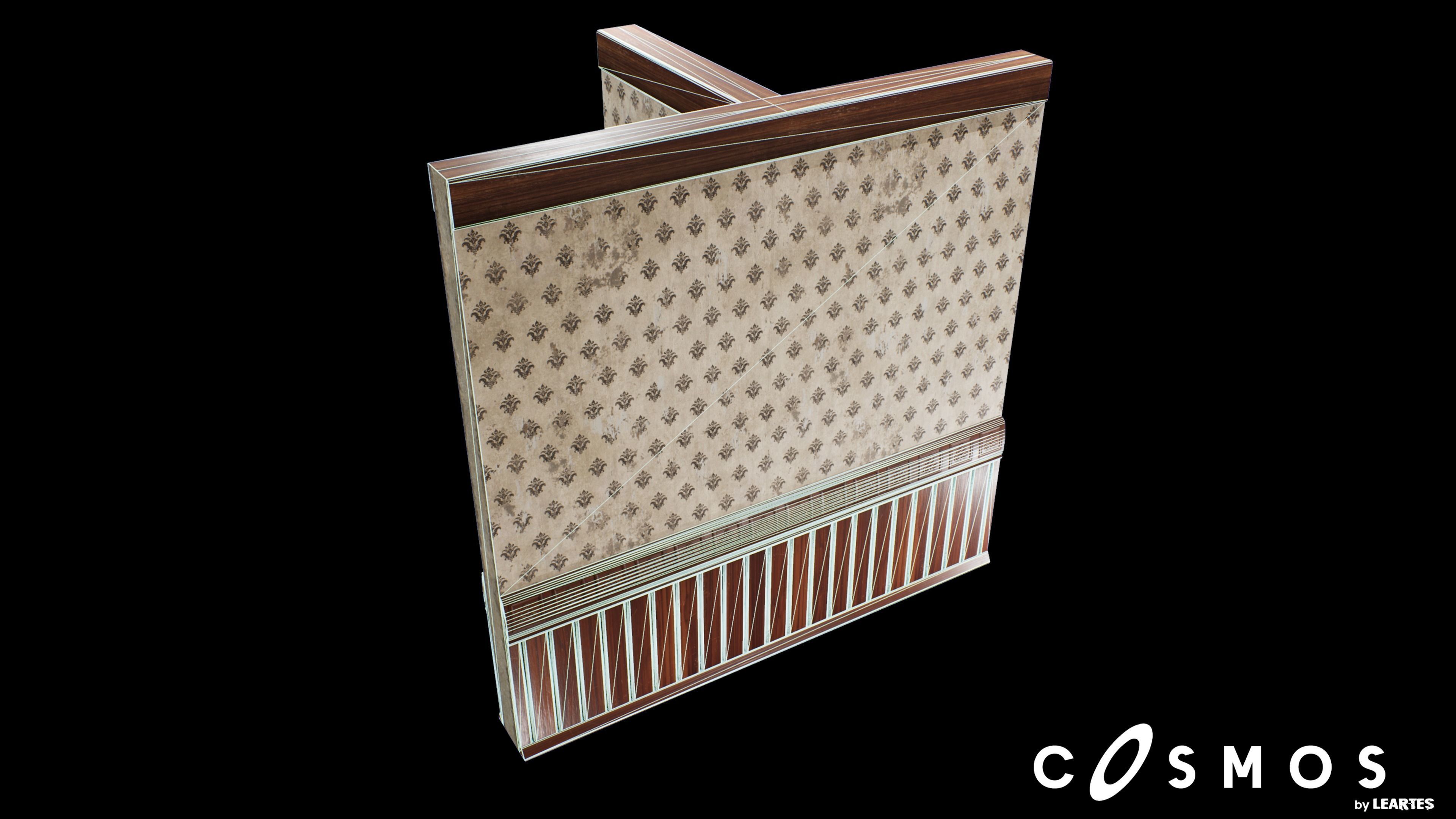 Vintage Module Interior T Low-poly 3D model_5