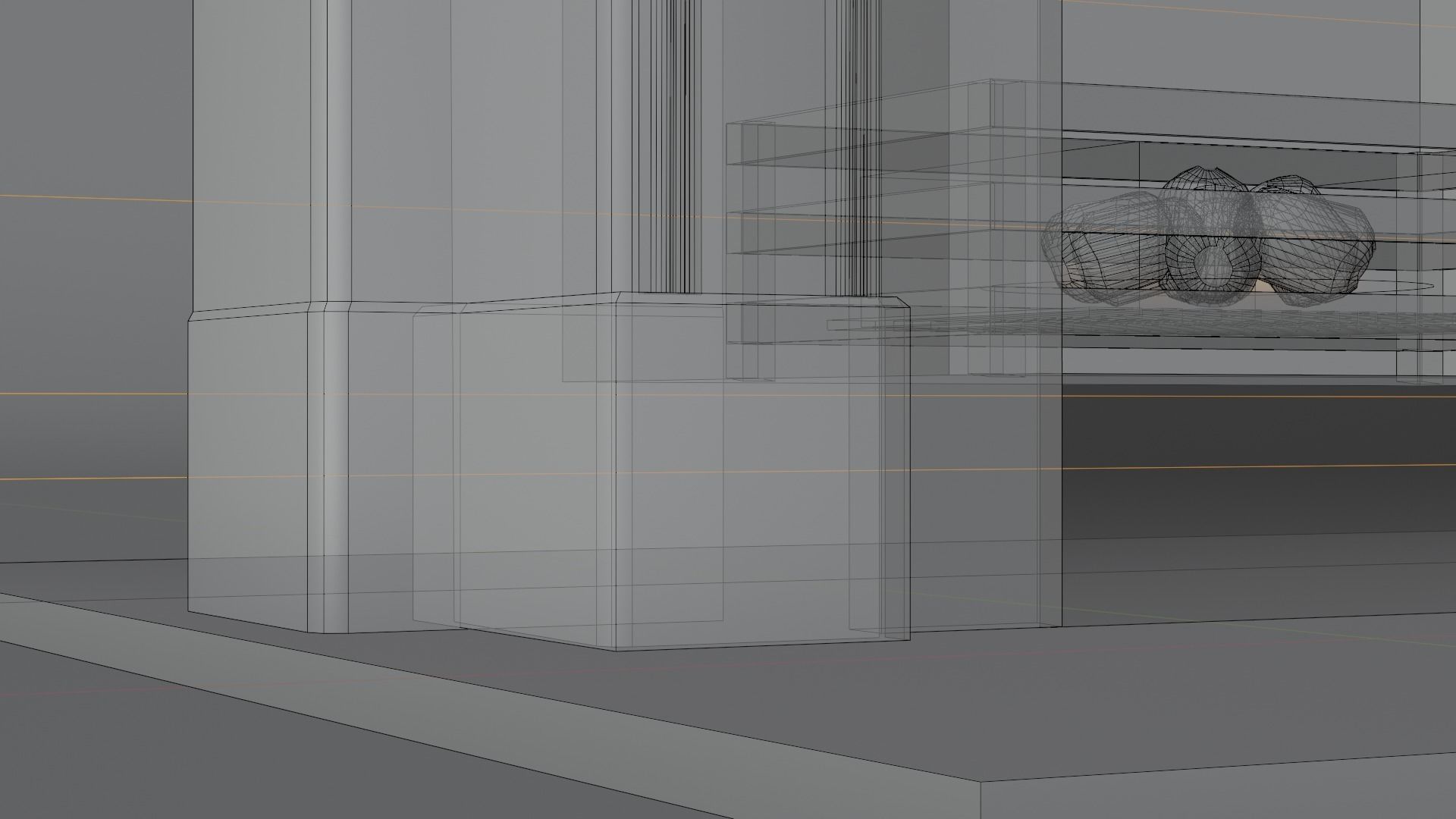 Marble Fireplace 3D model_18