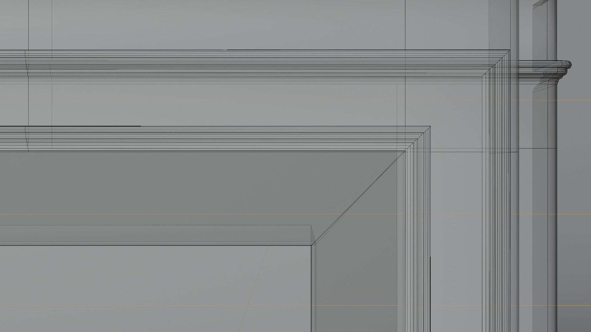 Marble Fireplace 3D model_19