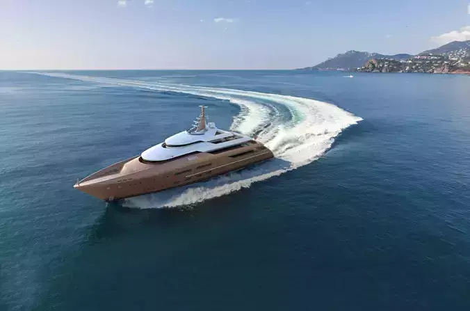 80 Meter Mega Yacht 3D model