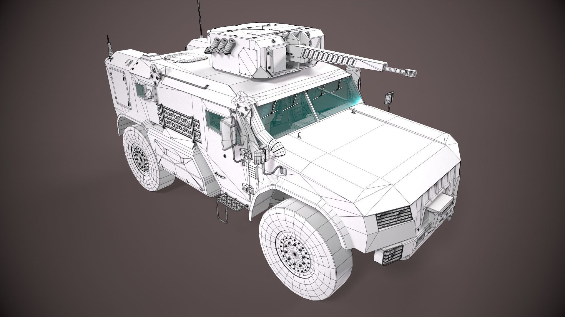 Typhoon VDV K-4386 Green Low-poly 3D model_10