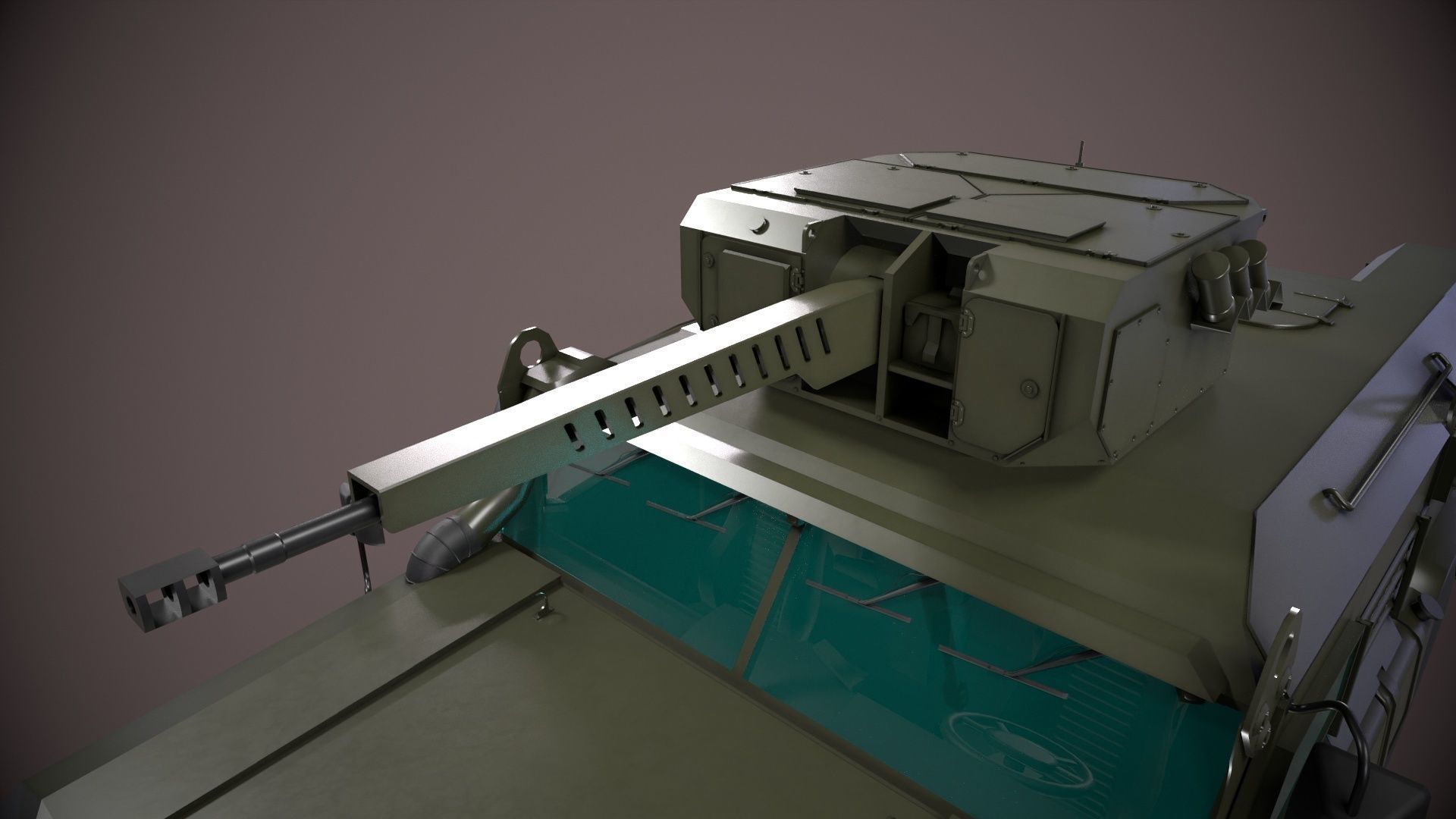 Typhoon VDV K-4386 Green Low-poly 3D model_9