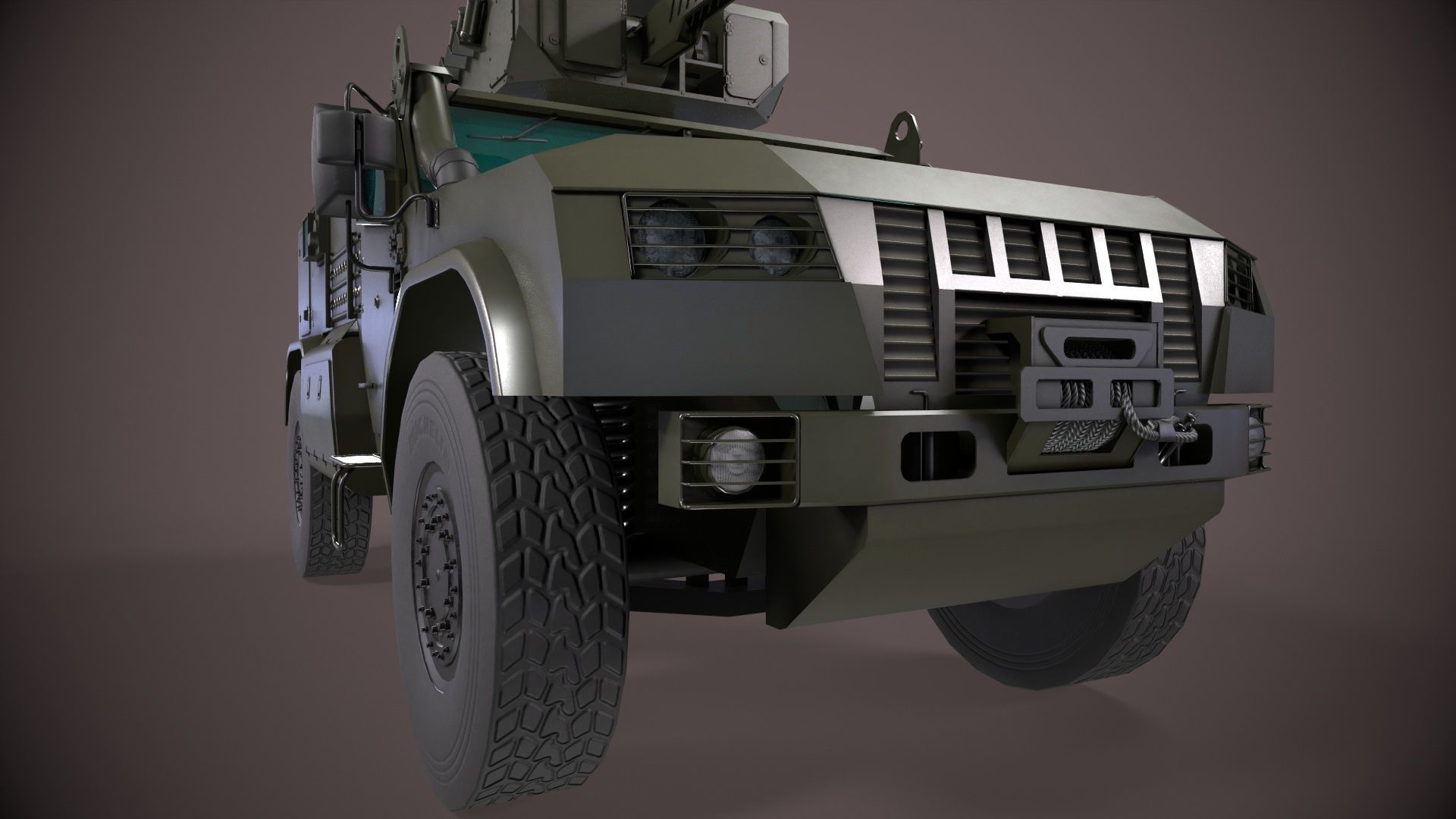 Typhoon VDV K-4386 Green Low-poly 3D model_8