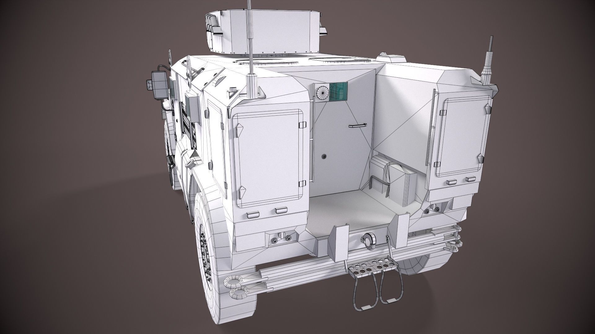 Typhoon VDV K-4386 Green Low-poly 3D model_12