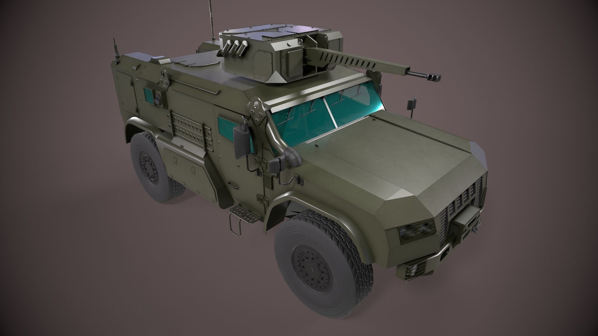 Typhoon VDV K-4386 Green Low-poly 3D model_2