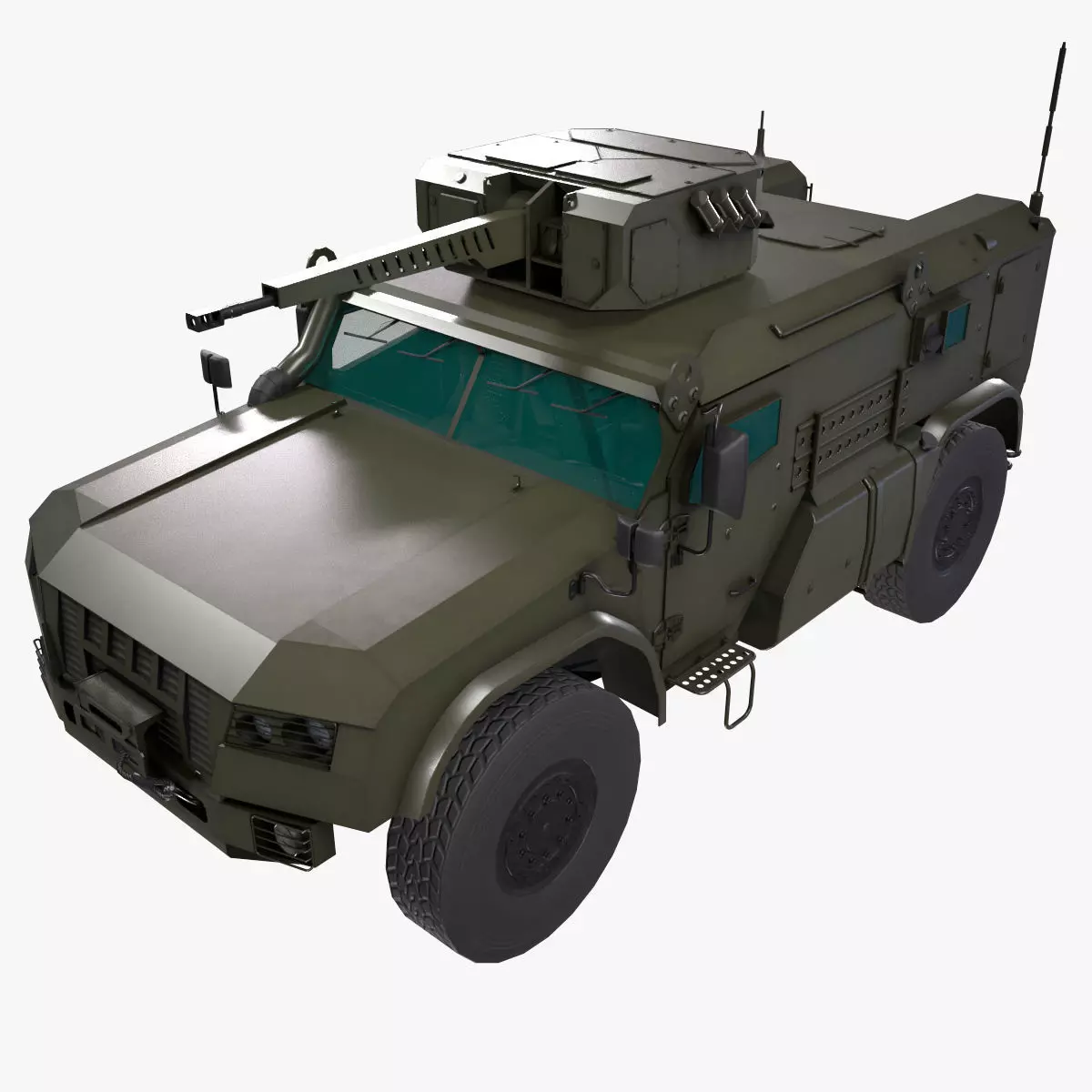 Typhoon VDV K-4386 Green Low-poly 3D model_0