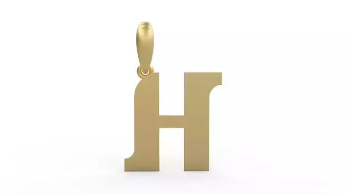 Initial Letters Pendant Cempaka Reguler H