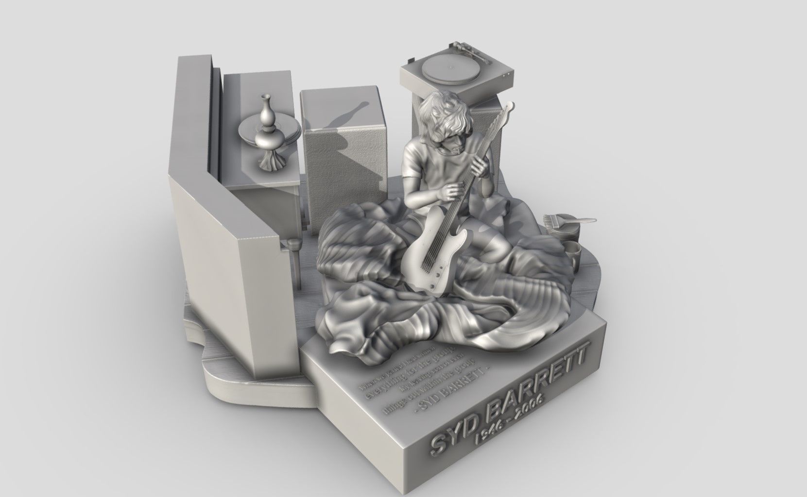 Syd Barrett - Pink Floyd - Stars 3Dprinting 3D print model_11