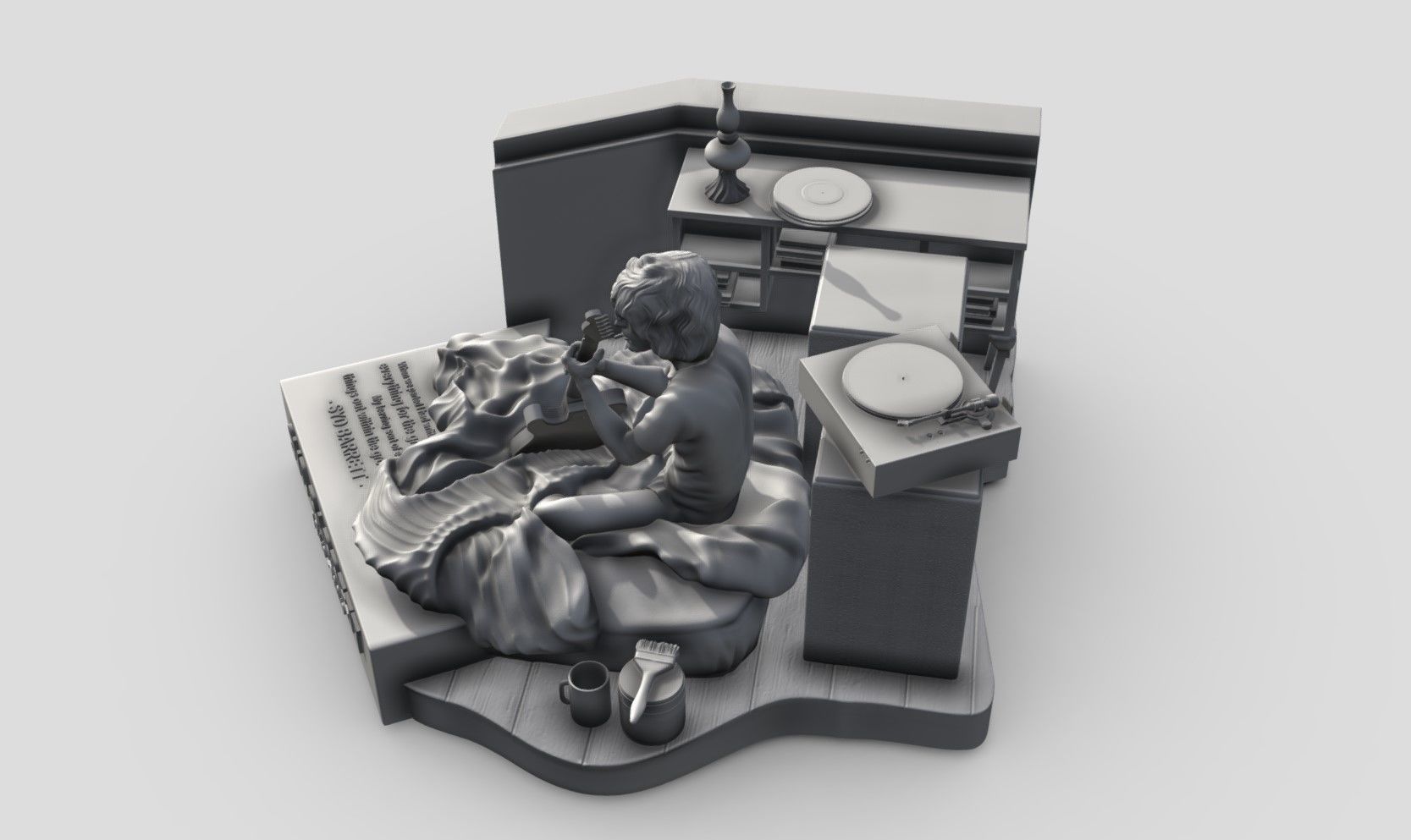 Syd Barrett - Pink Floyd - Stars 3Dprinting 3D print model_5