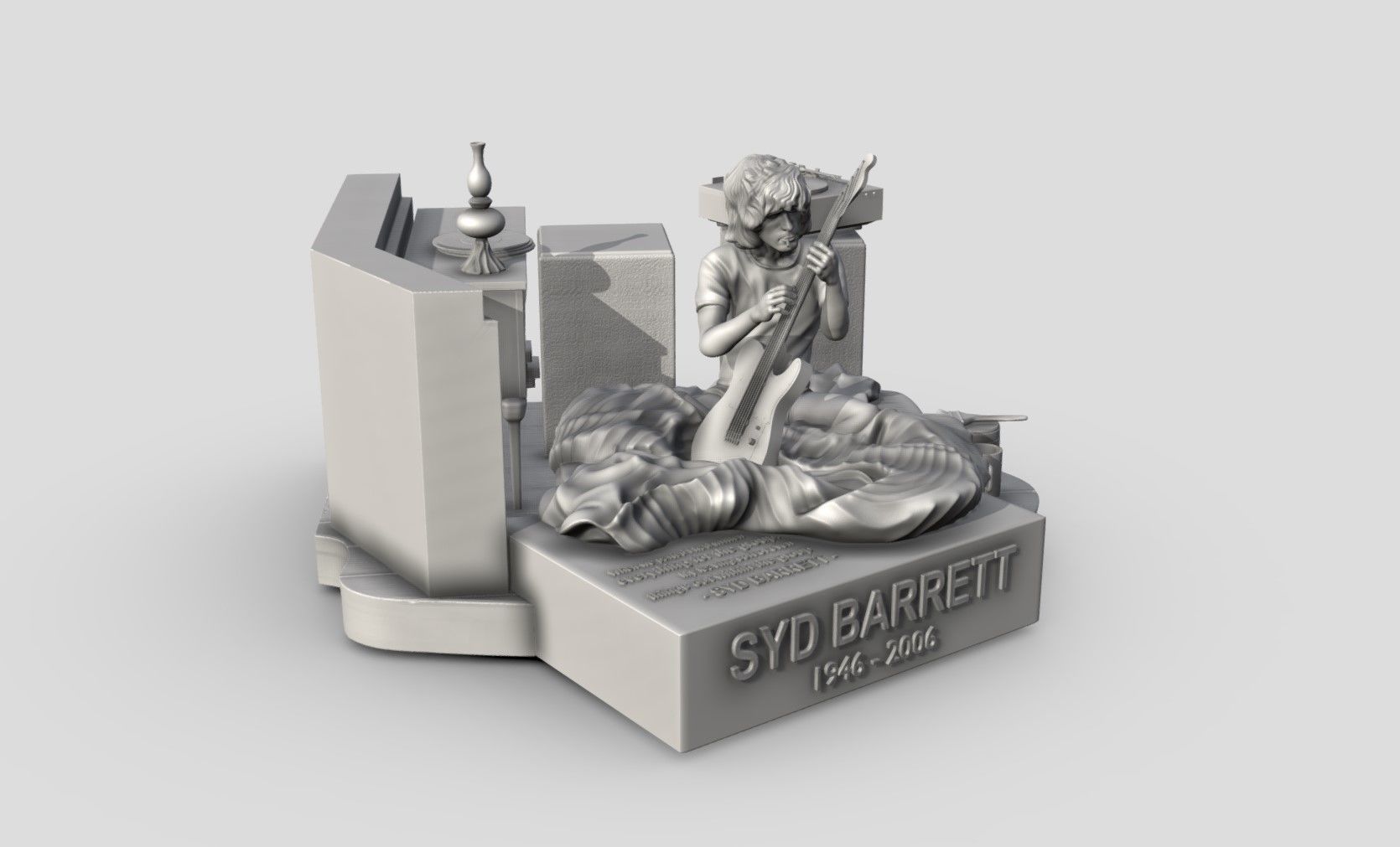 Syd Barrett - Pink Floyd - Stars 3Dprinting 3D print model_4