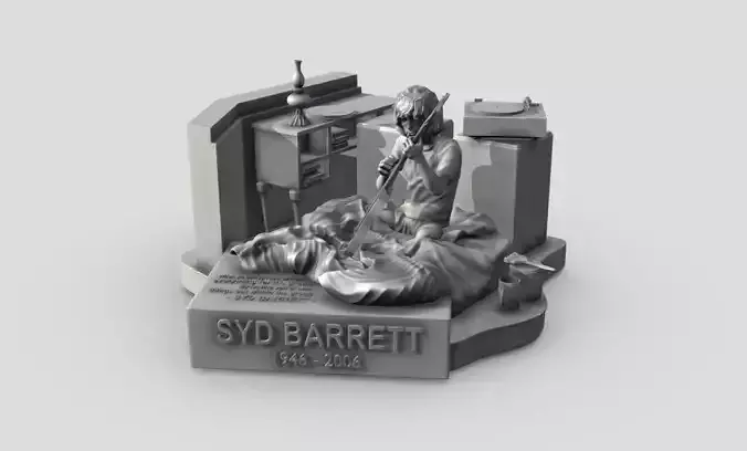 Syd Barrett - Pink Floyd - Stars 3Dprinting 3D print model