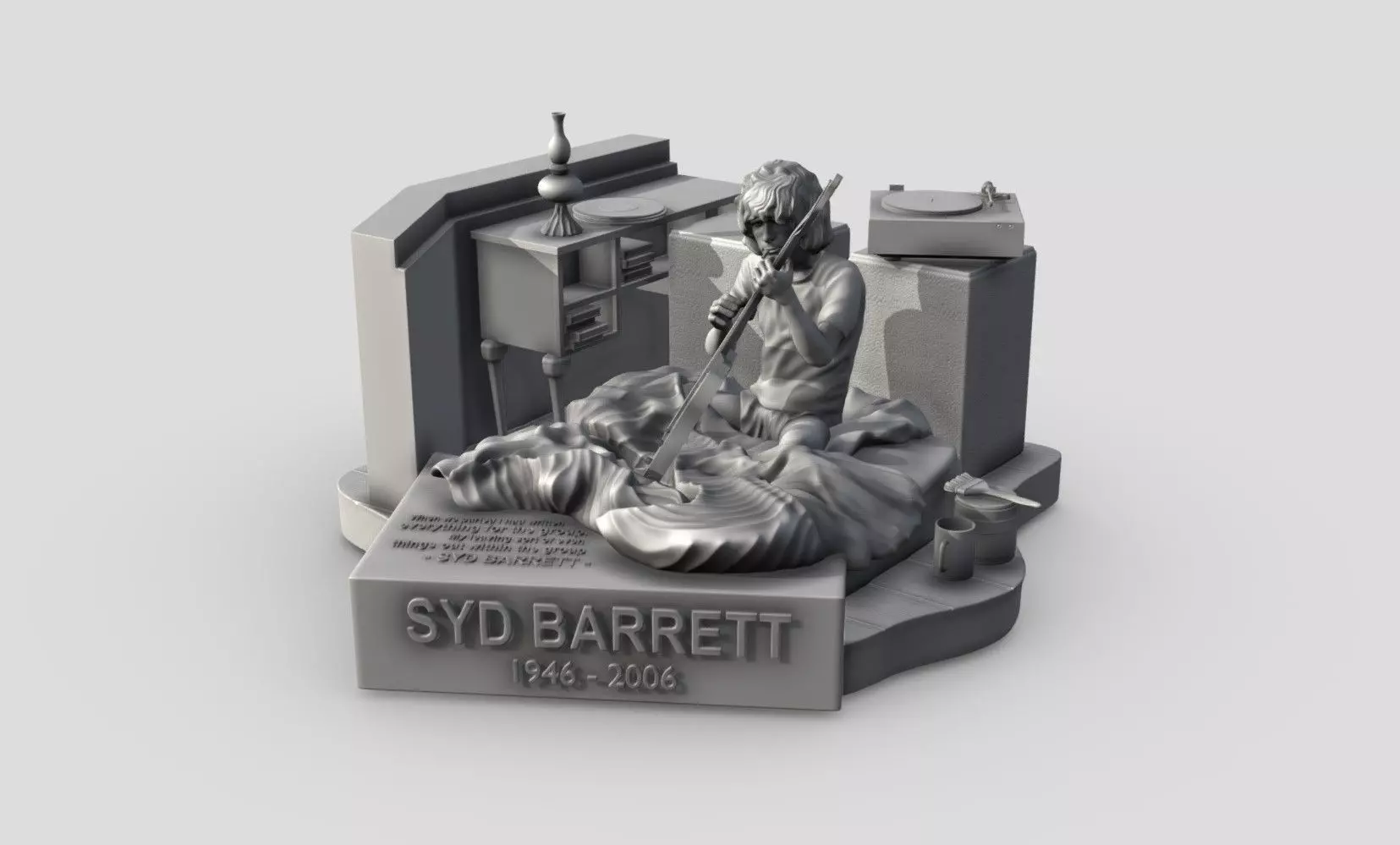 Syd Barrett - Pink Floyd - Stars 3Dprinting 3D print model_0