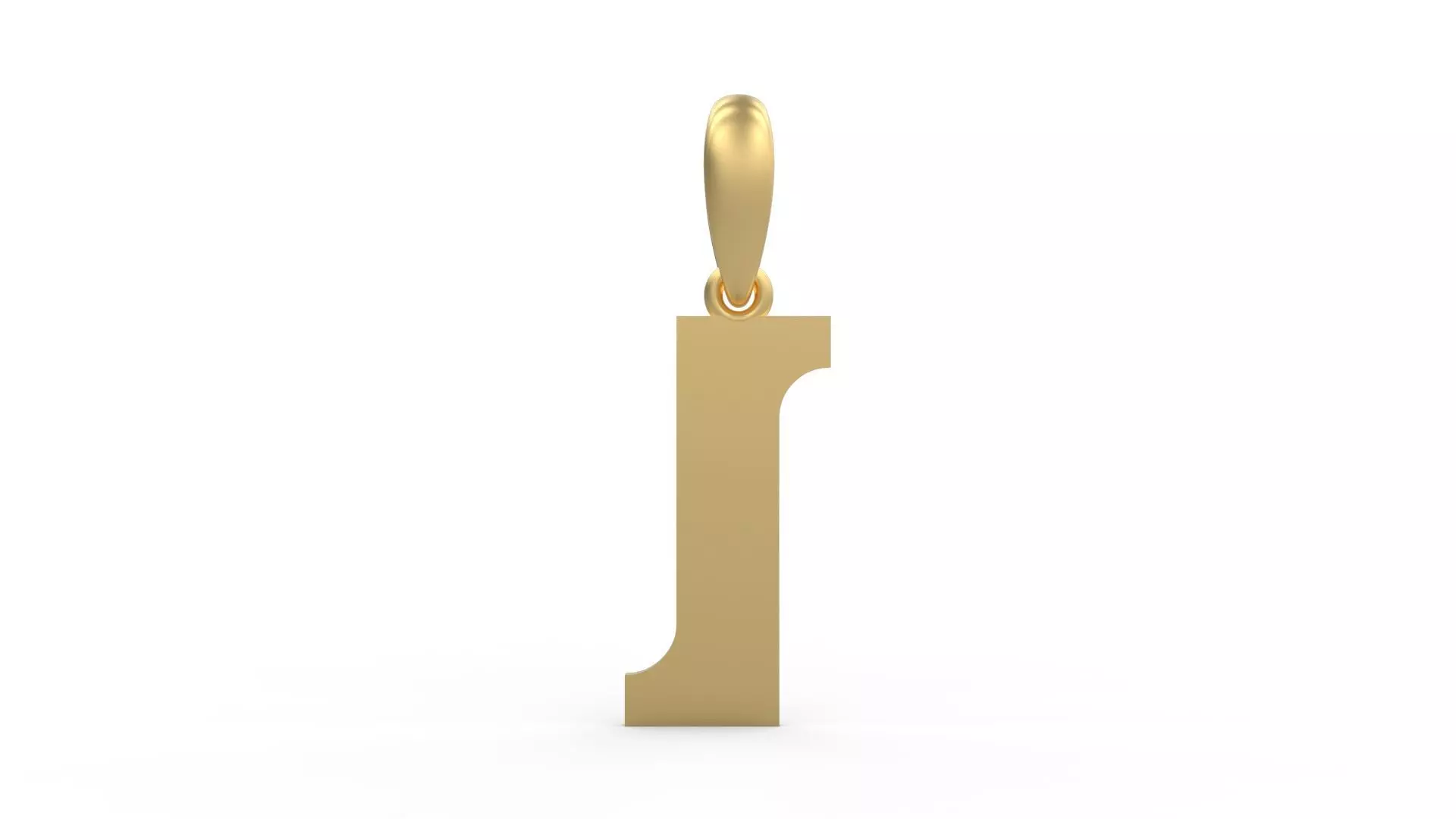 Initial Letters Pendant Cempaka Reguler I 3D print model_0