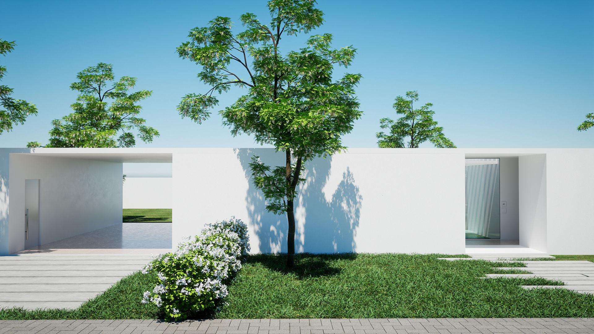 ParkwayHome CGI  Low-poly 3D model_1