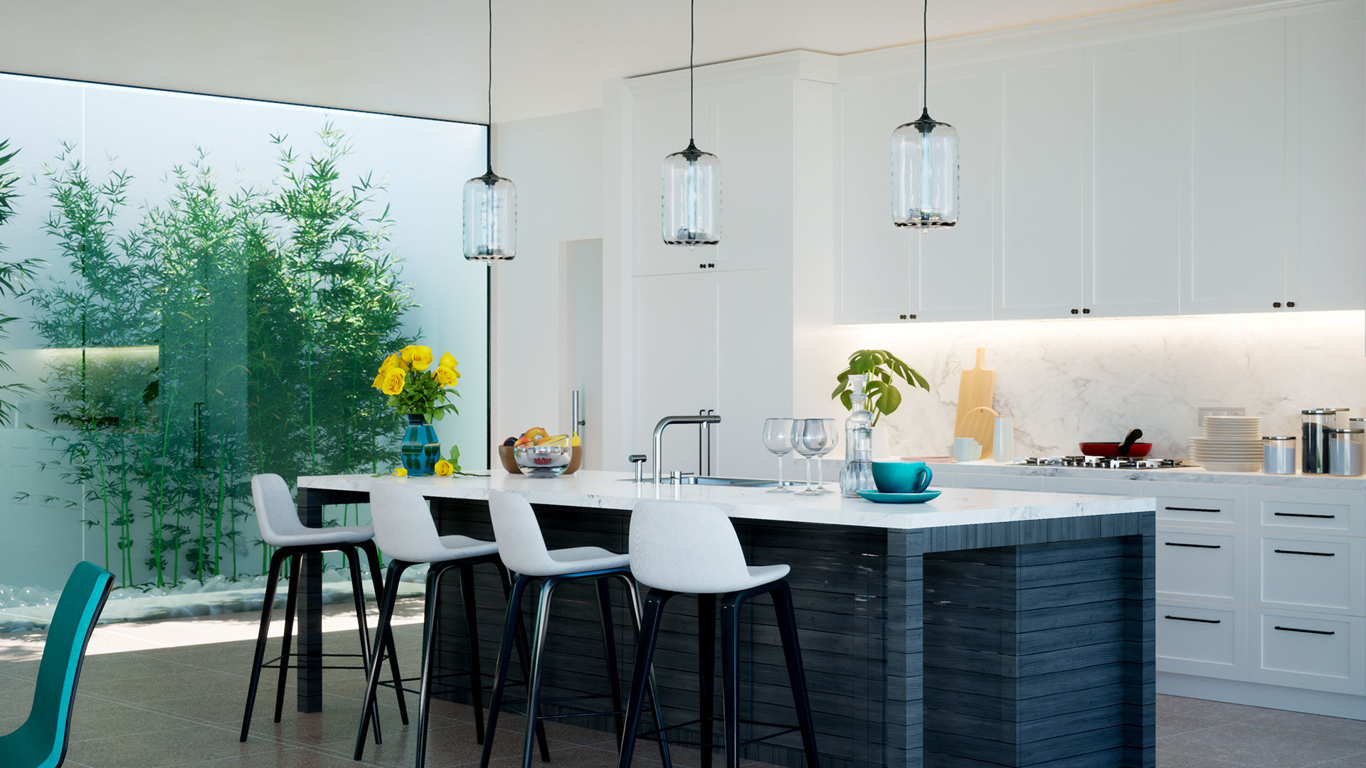 ParkwayHome CGI  Low-poly 3D model_3