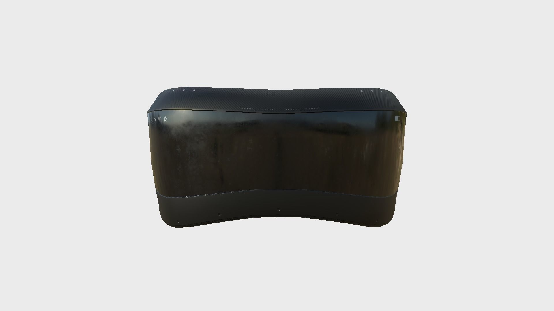 SciFi Glasses B09 Full Black - Character Design Fashion Low-poly 3D model_1