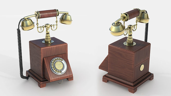 Vintage Telephone 3D model