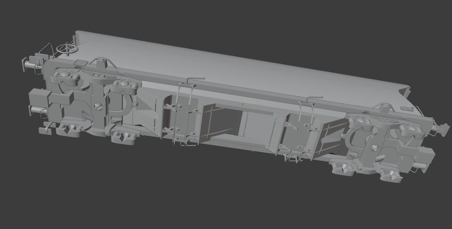 H0 1-87 scale Tagnpps 95 grain wagon 3D print model_10