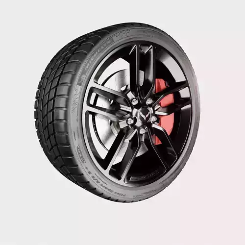 Corvette Stingray c7 Tire 3D model