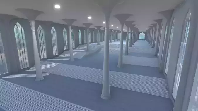 Sci-Fi Hall 3D model