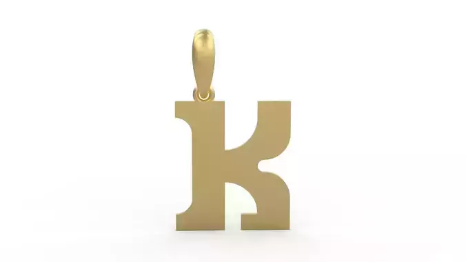 Initial Letters Pendant Cempaka Reguler K