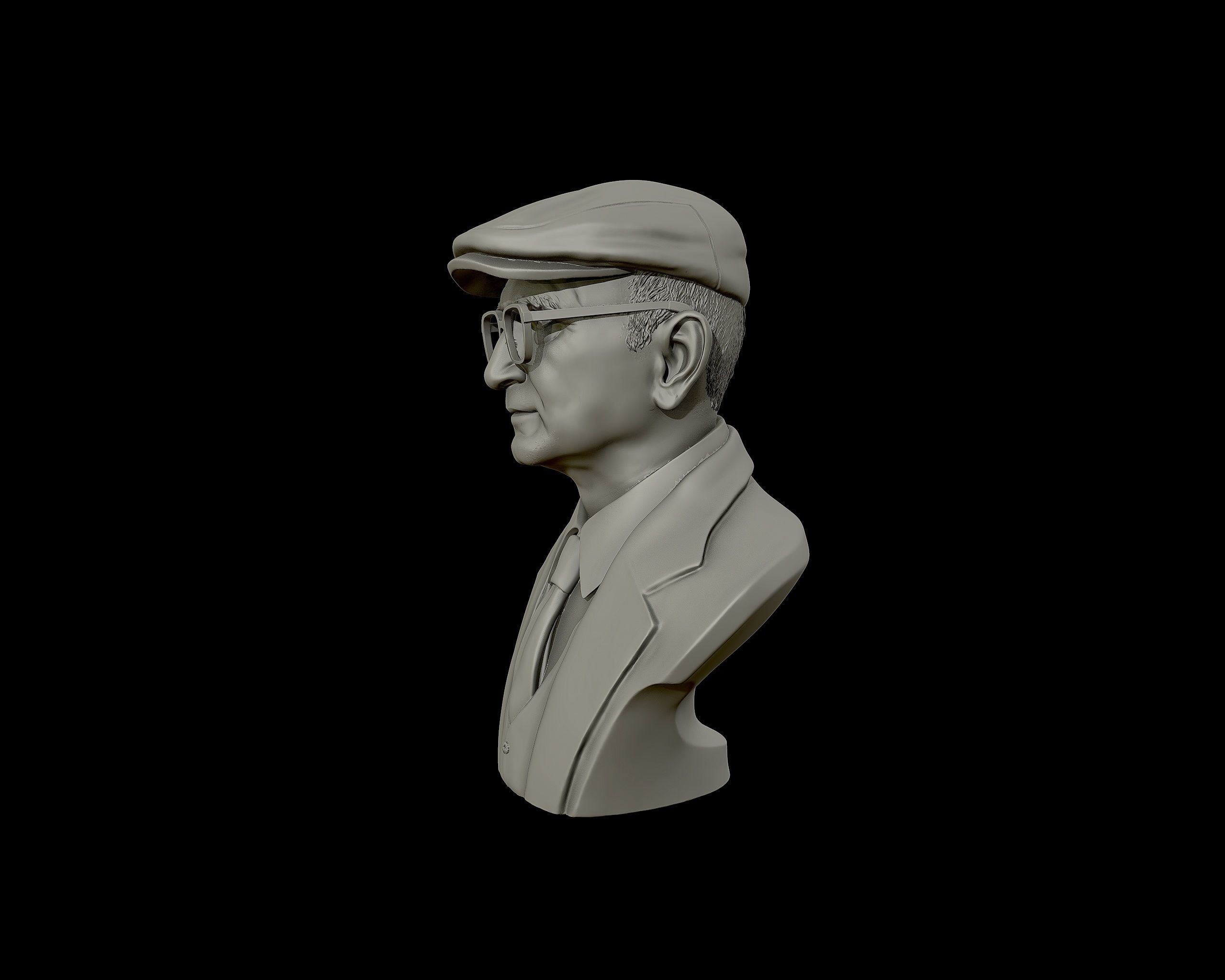 Uncle Junior bust sculpture 3D print model_12