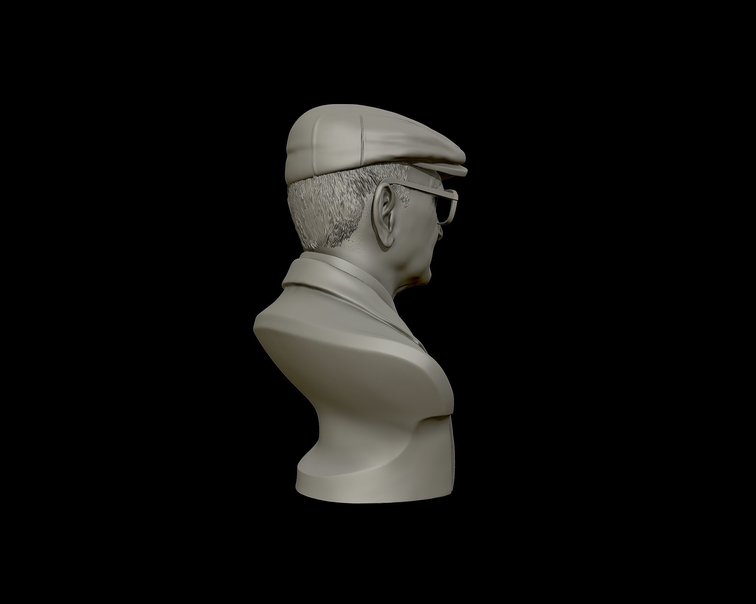 Uncle Junior bust sculpture 3D print model_16