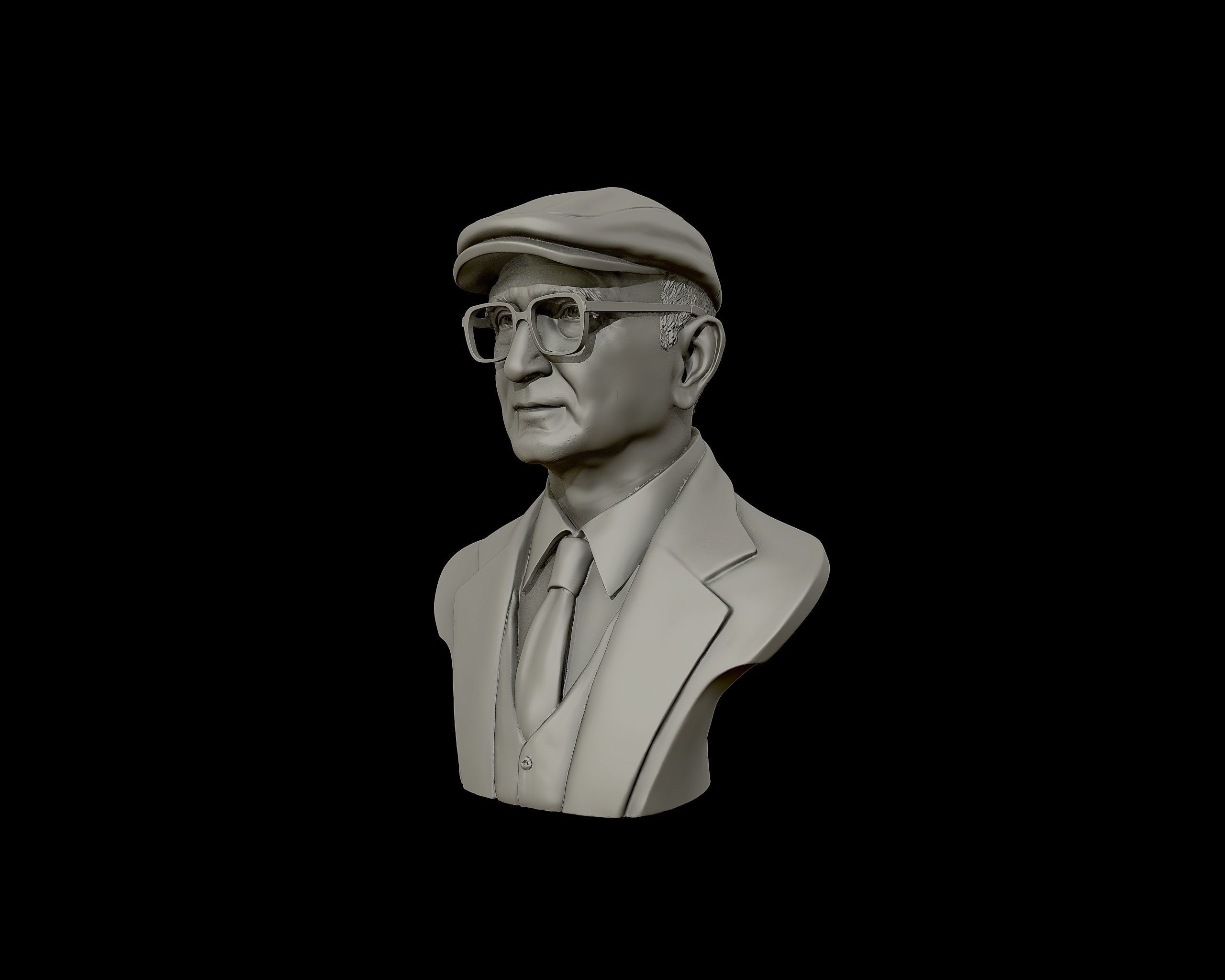 Uncle Junior bust sculpture 3D print model_10