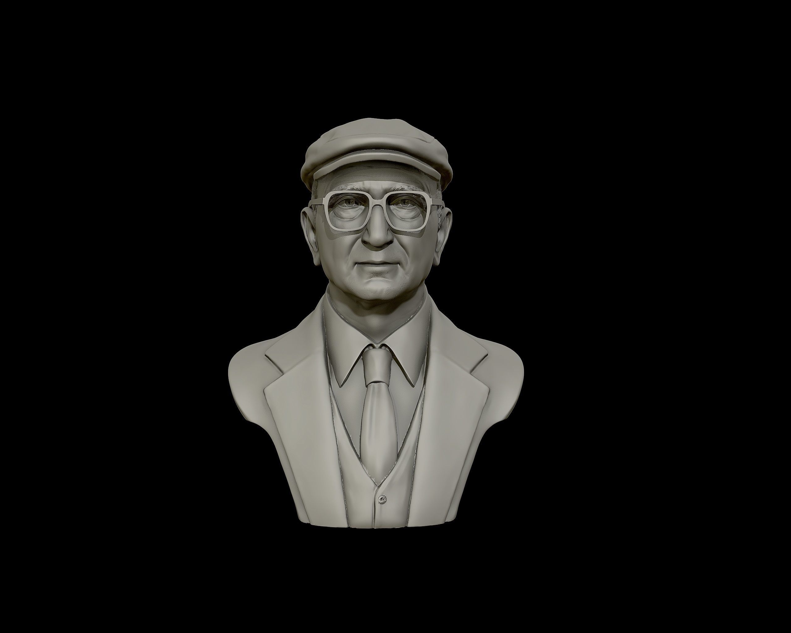 Uncle Junior bust sculpture 3D print model_7