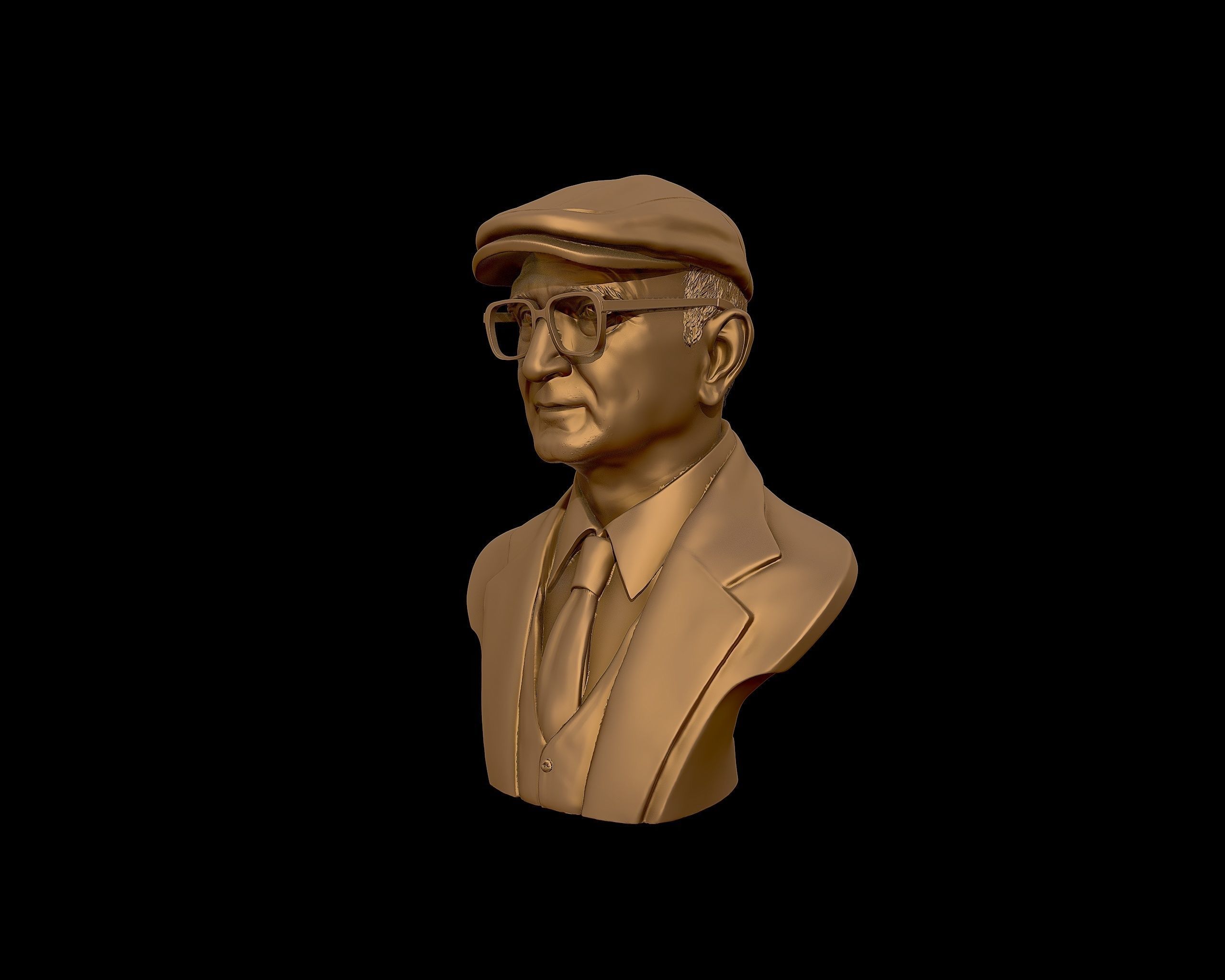 Uncle Junior bust sculpture 3D print model_23