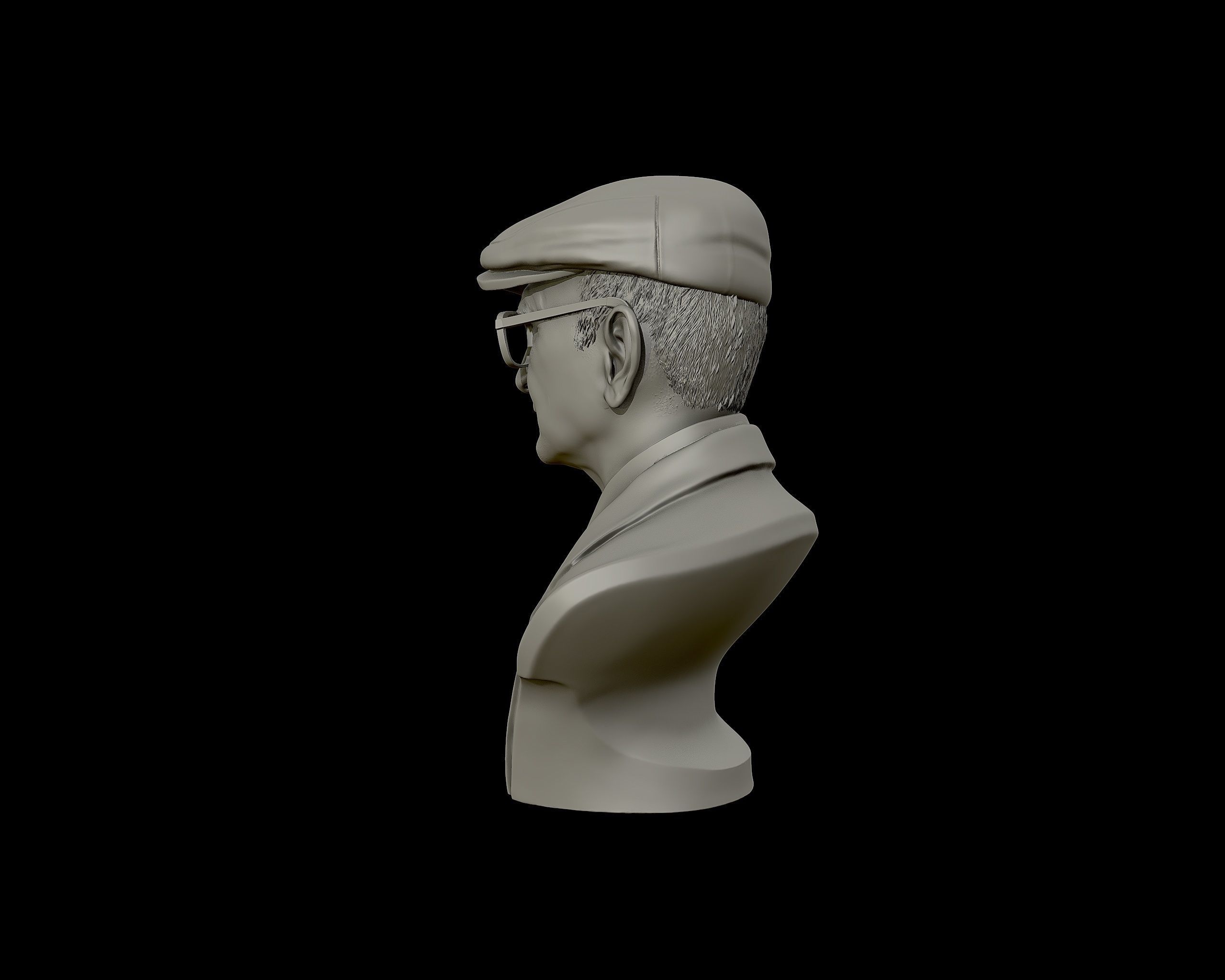 Uncle Junior bust sculpture 3D print model_14